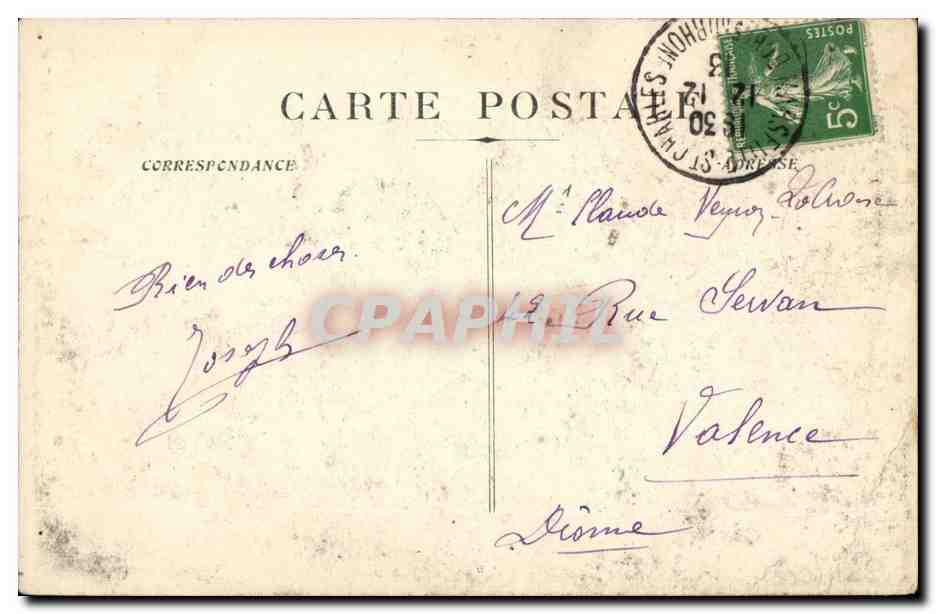 Marseille CPA Notre DAme de la garde — Rückseite