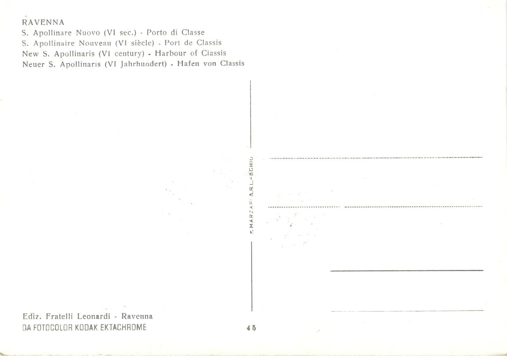 CPM Firenze S apollinaire nouveau (VI s) port de classis — Rückseite