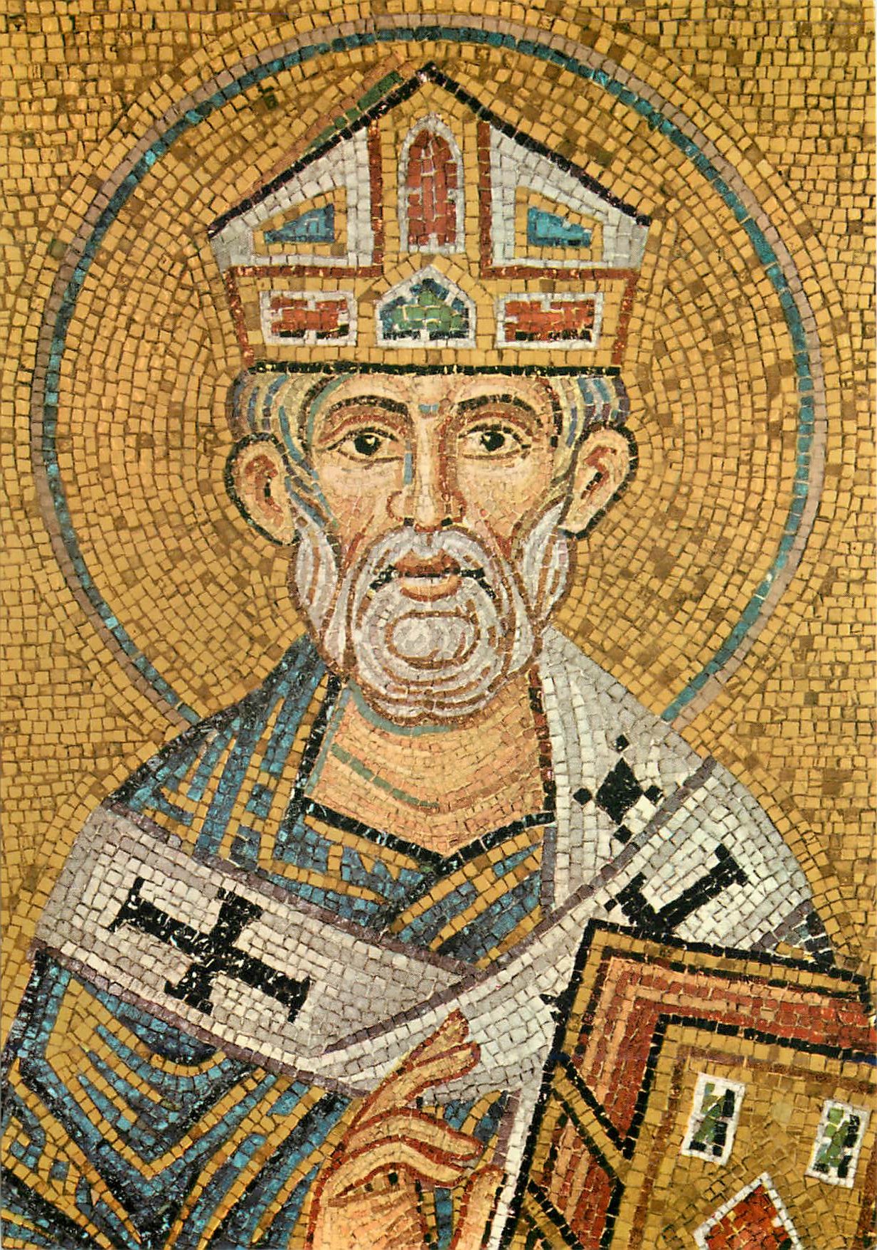 CPM Venezia basilique de s marc porche s sylvestre (mosaique du XIII s)