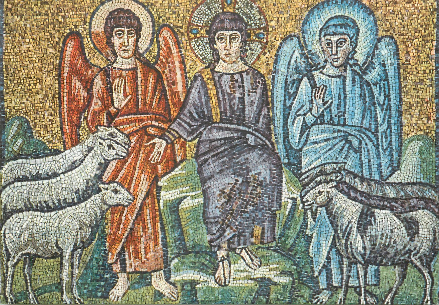 CPM Ravenna s apollinaire nuovo jesus christ separe agneaux et moutons