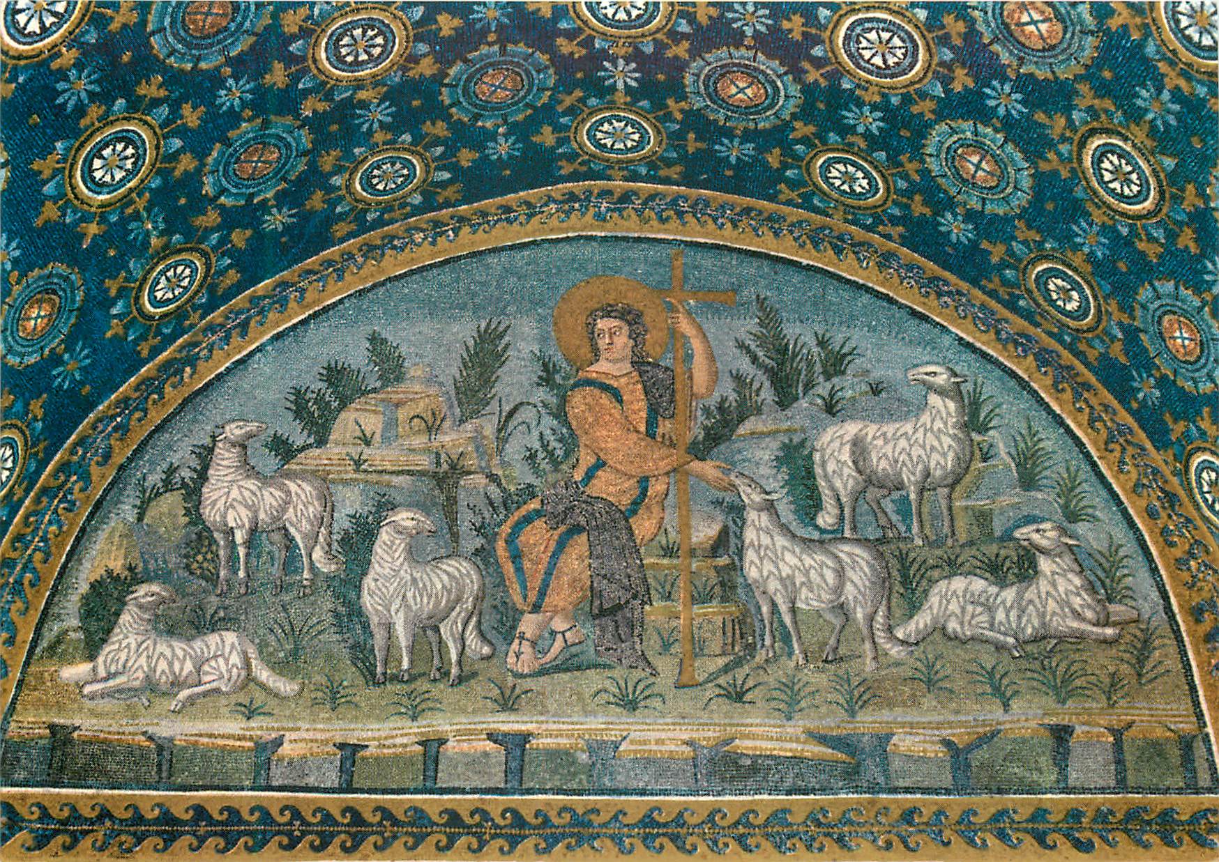 CPM Ravenna mausolee de galia placidia (V s) le bon pasteur