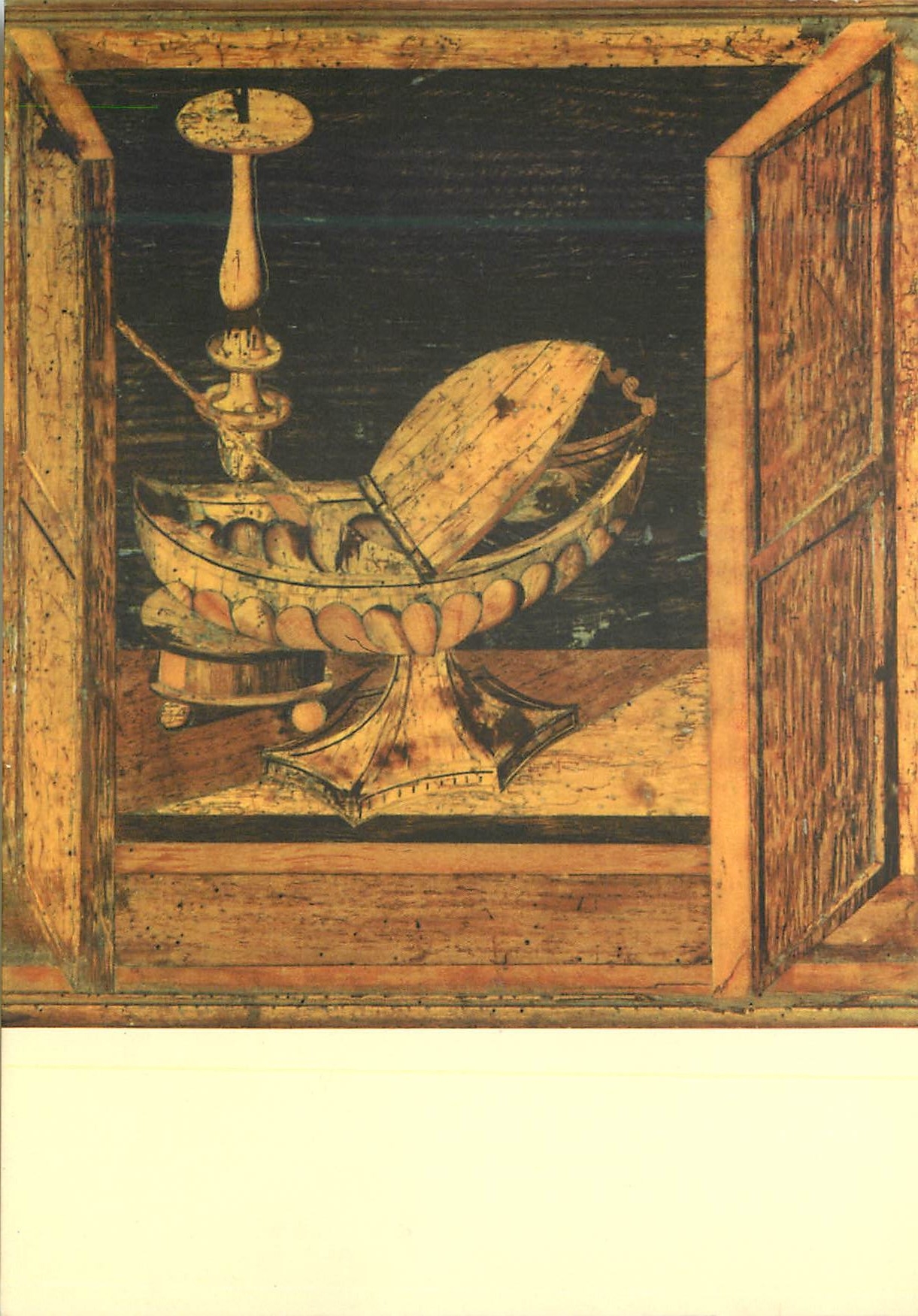 CPM Napoli museo di s marino Giovan francesco da arezzo marqueterie (XVe s)