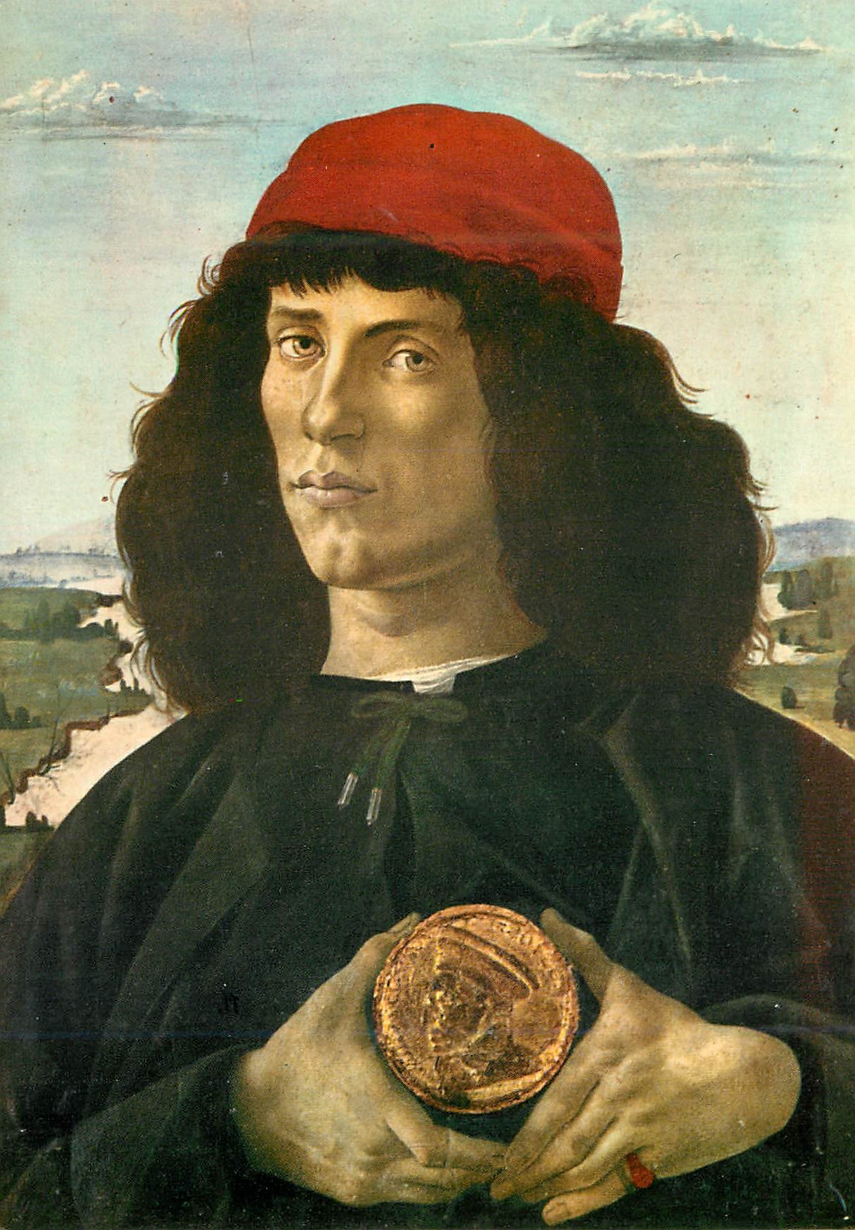 CPM Firenze l'homme a la medaille portrait d'homme