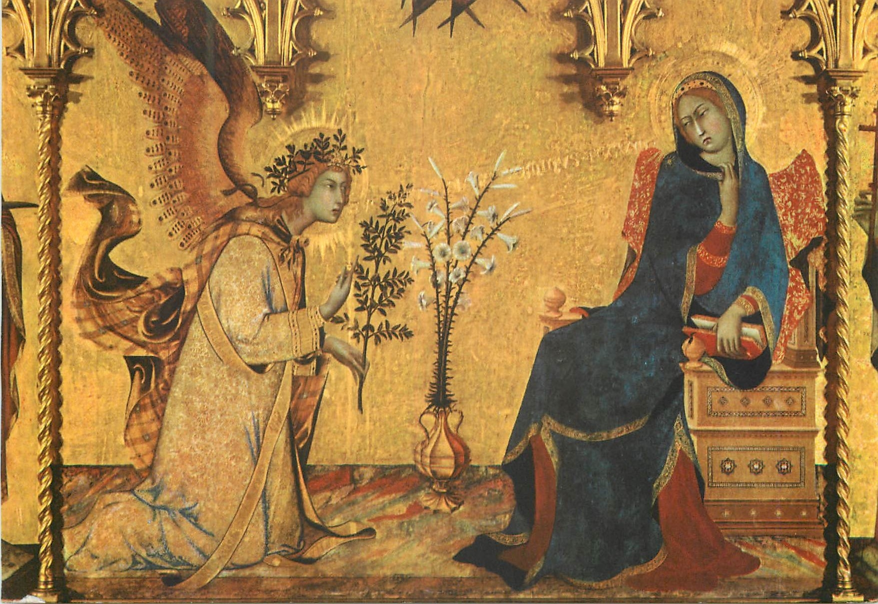 CPM Firenze galleria degli uffizi simone martini (1280 1280 ca 1344) l'annonciation