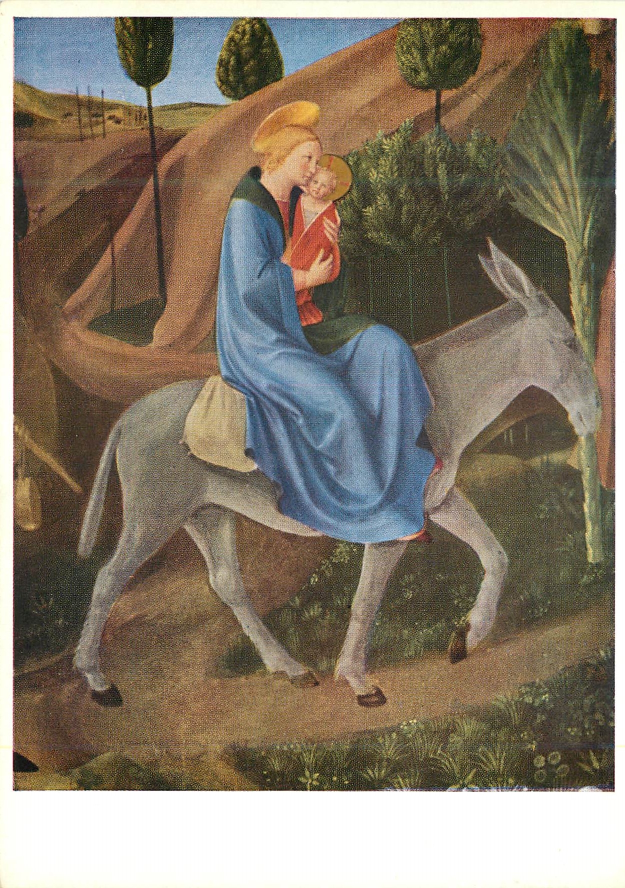 CPM Firenze museo di san marco Beato angelico fuga in egitto