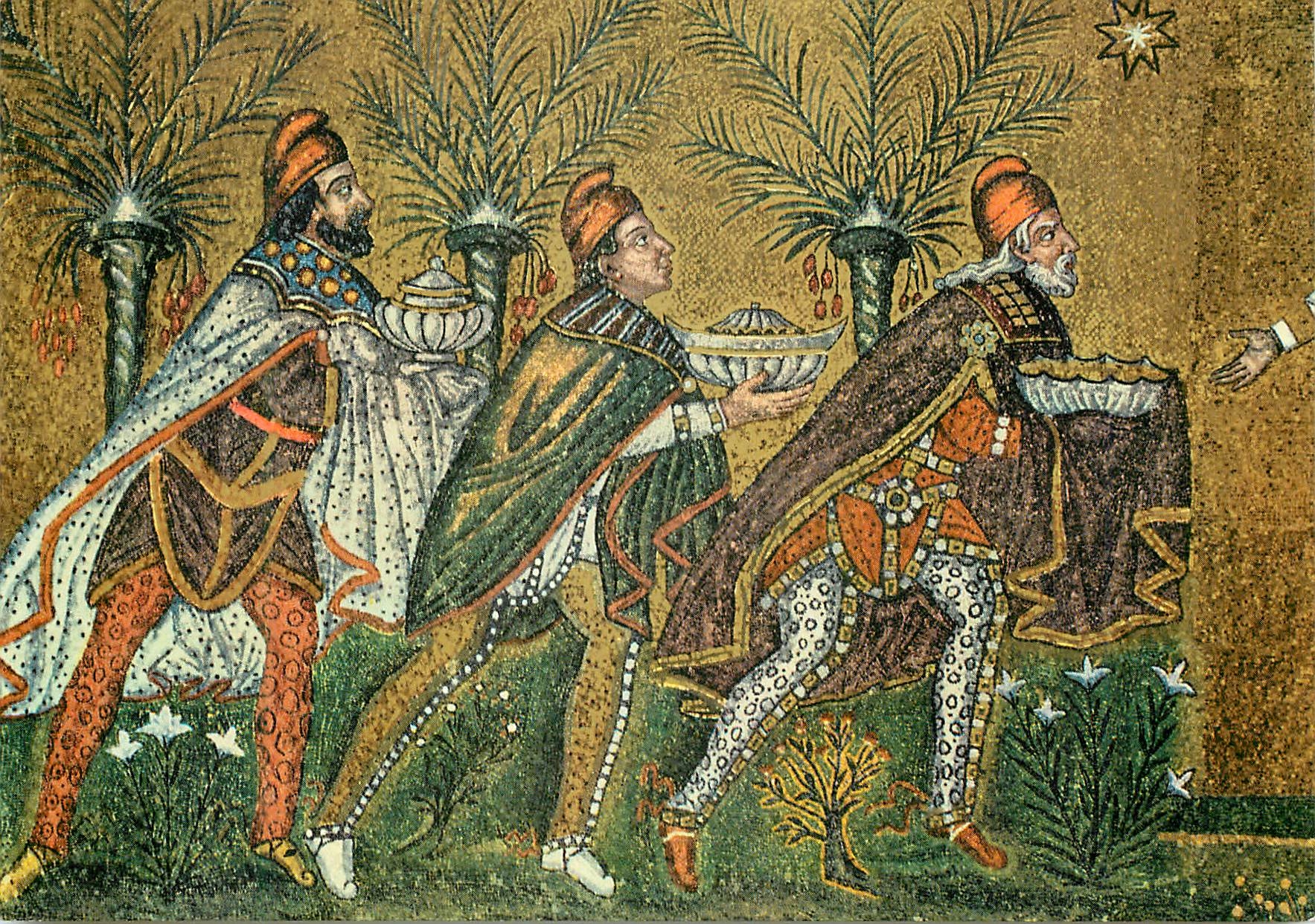 Les Trois Rois Mages — S. Apollinaire Nouveau (VIe siècle) — éditeur P. Marzari & Cie, Schio