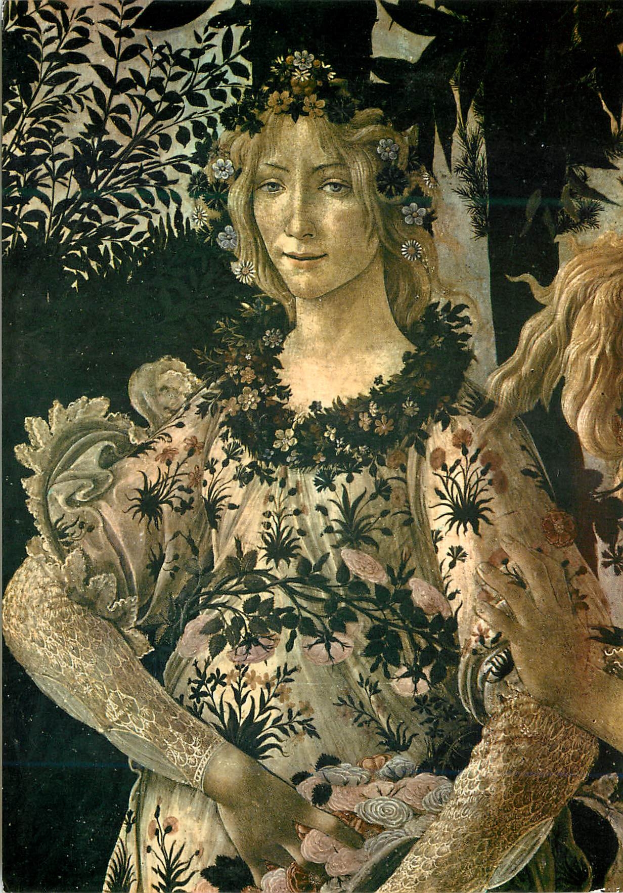 CPM Firenze gallerie uffizi le printemps (detail)