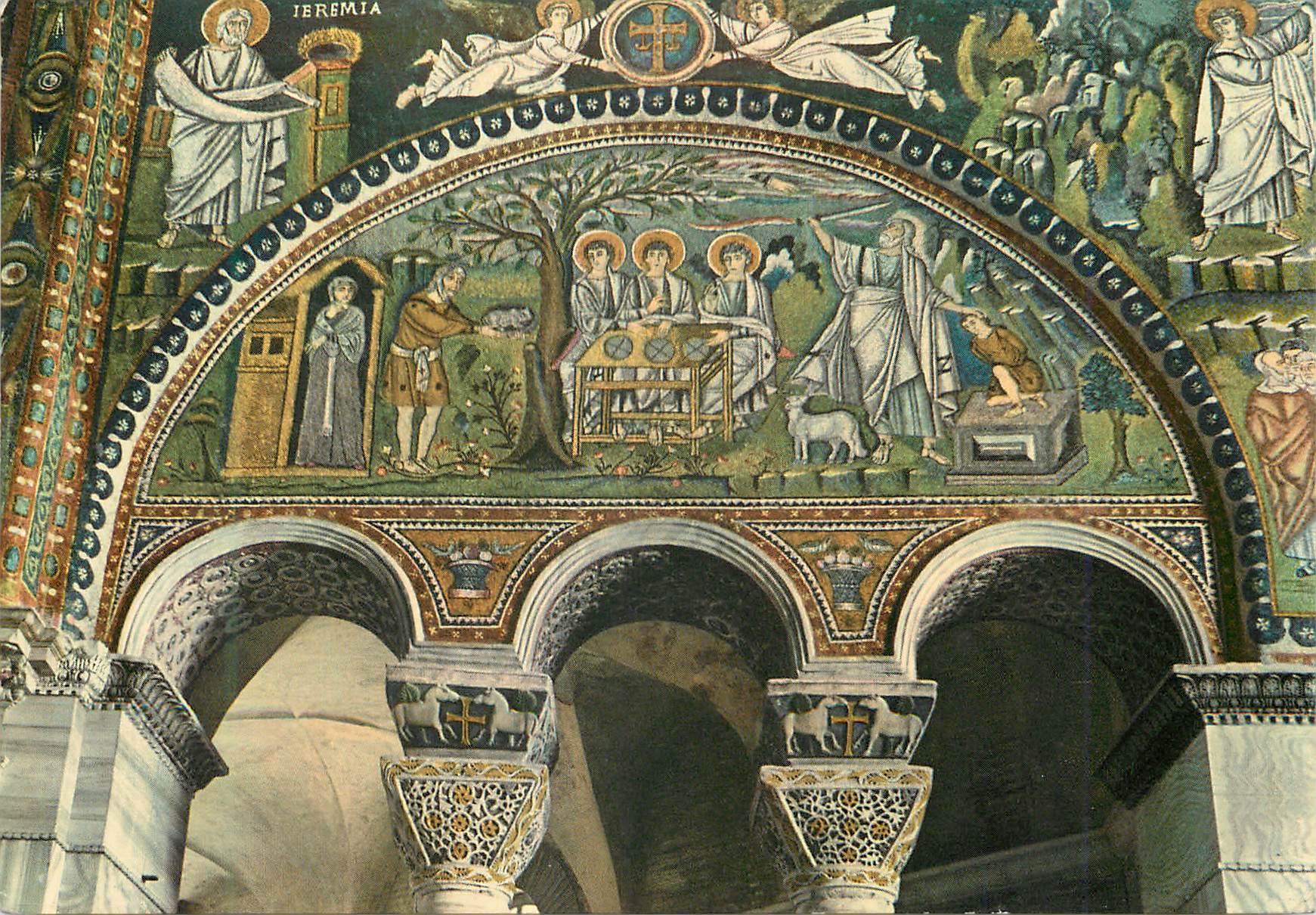 Mosaik des Heiligen Jeremias — Kirche Saint-Vital in Ravenna — Verlag Fratelli Leonardi, Nr. 10