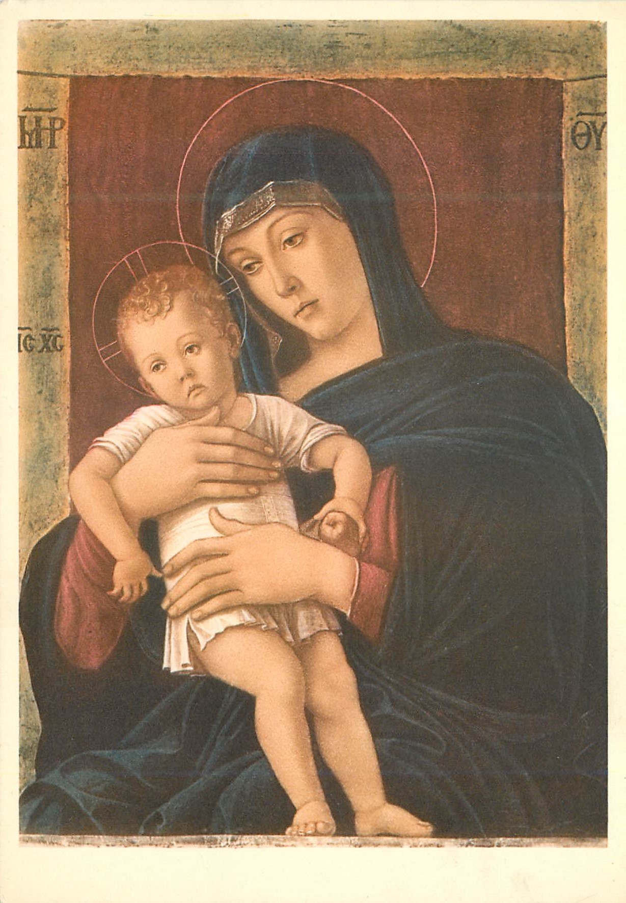 CPM Milano la vergine col figlio g bellini pinacateau di brera