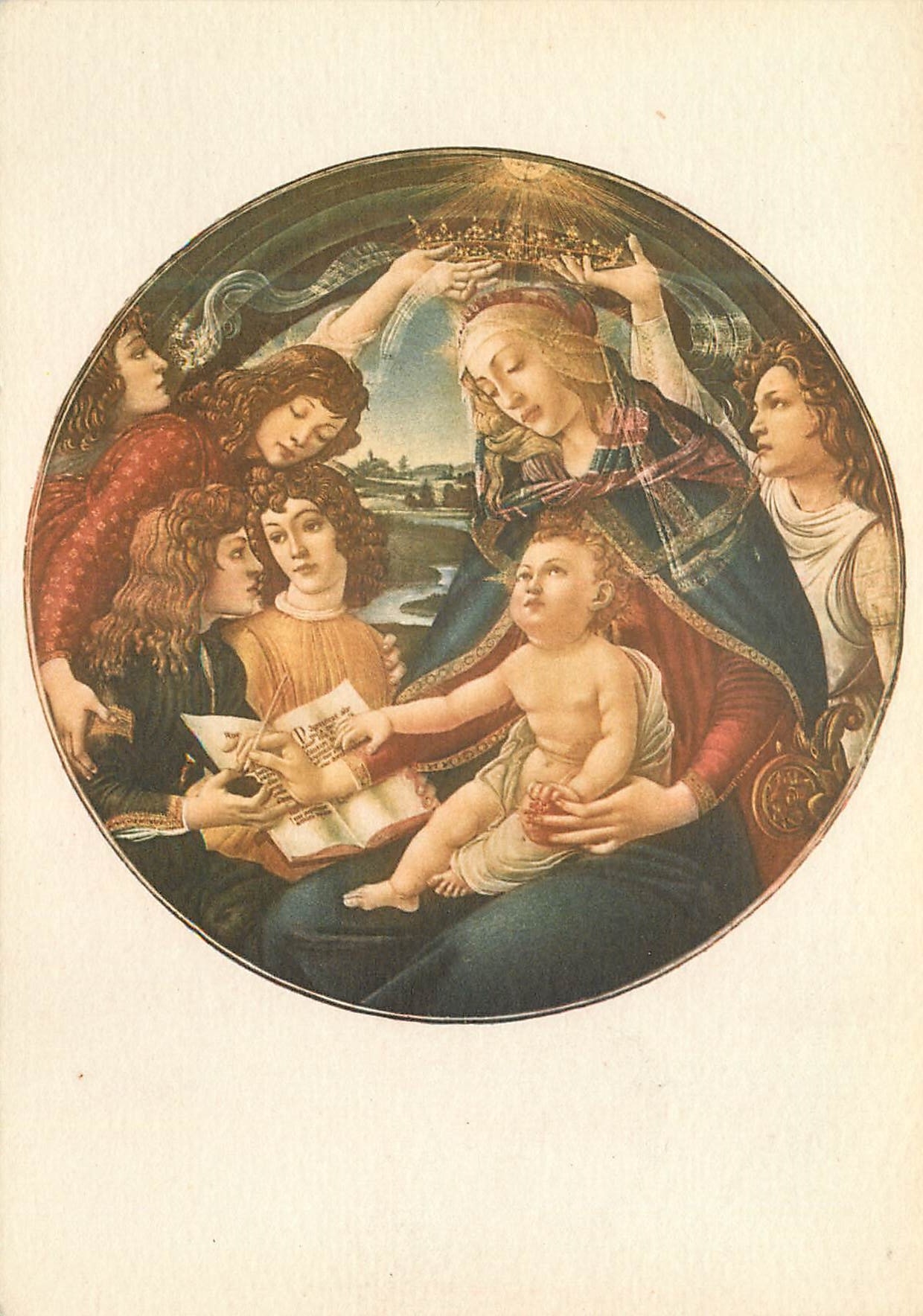 CPM Firenze galleria uffuzi magnigicat sandro botticelli