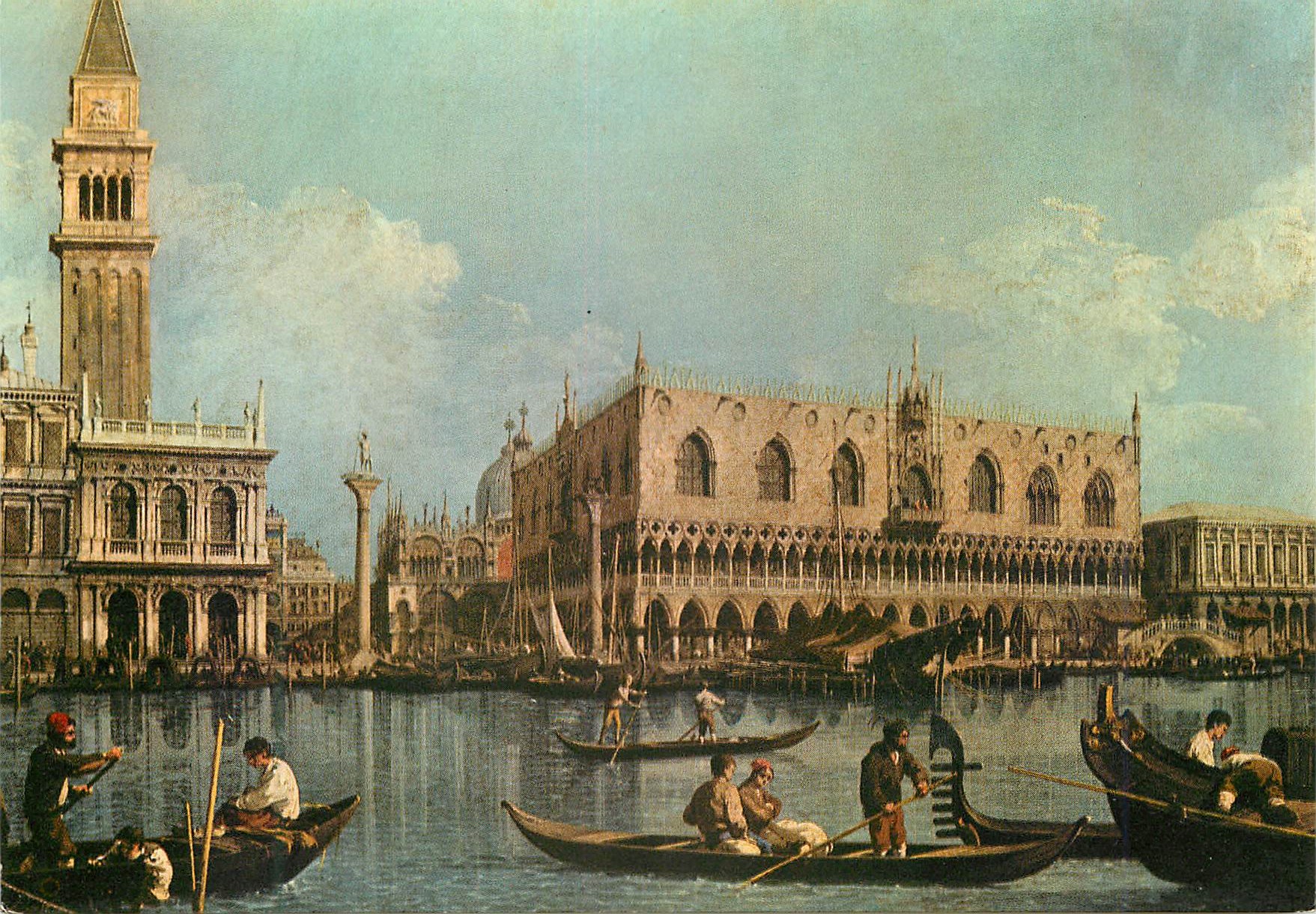 CPM Venezia antanio canal detto il canaletto 1697 1768 veduta del racino del bacino di s marco