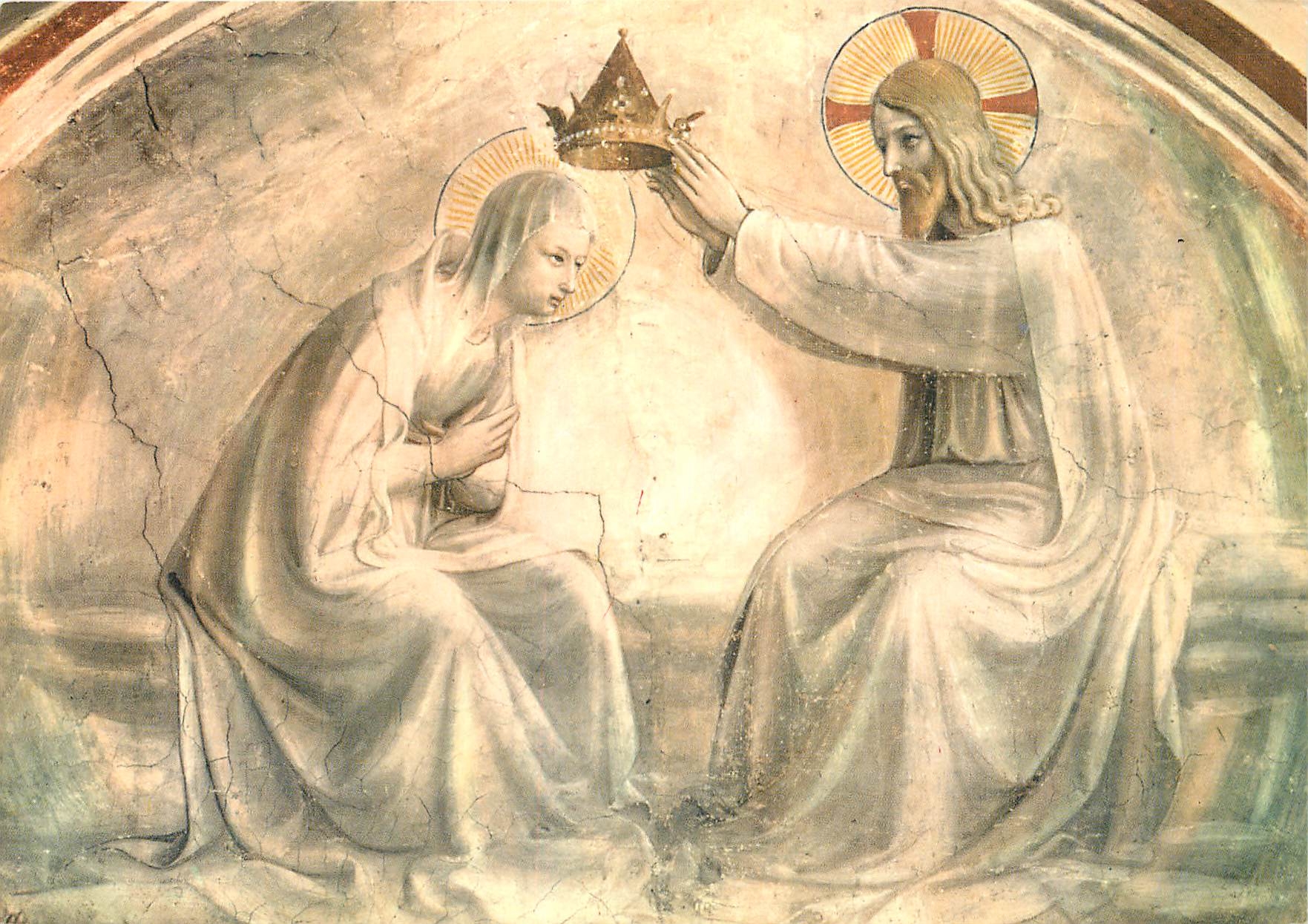 CPM Firenze museo s marco beato angelico le couronnement de la vierge (detail)
