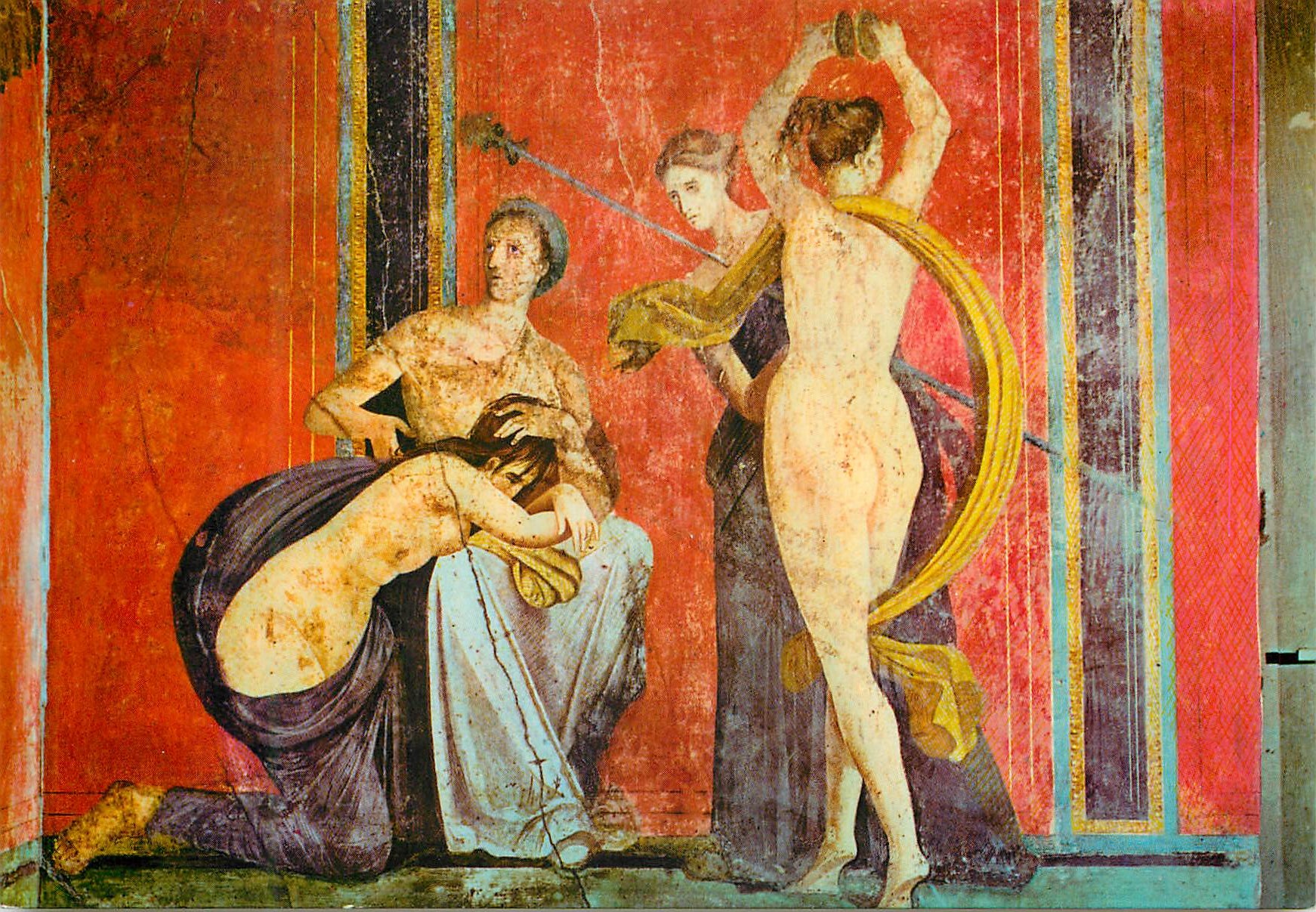 CPM Pompei villa dei misteri la flagellant et la bocchante