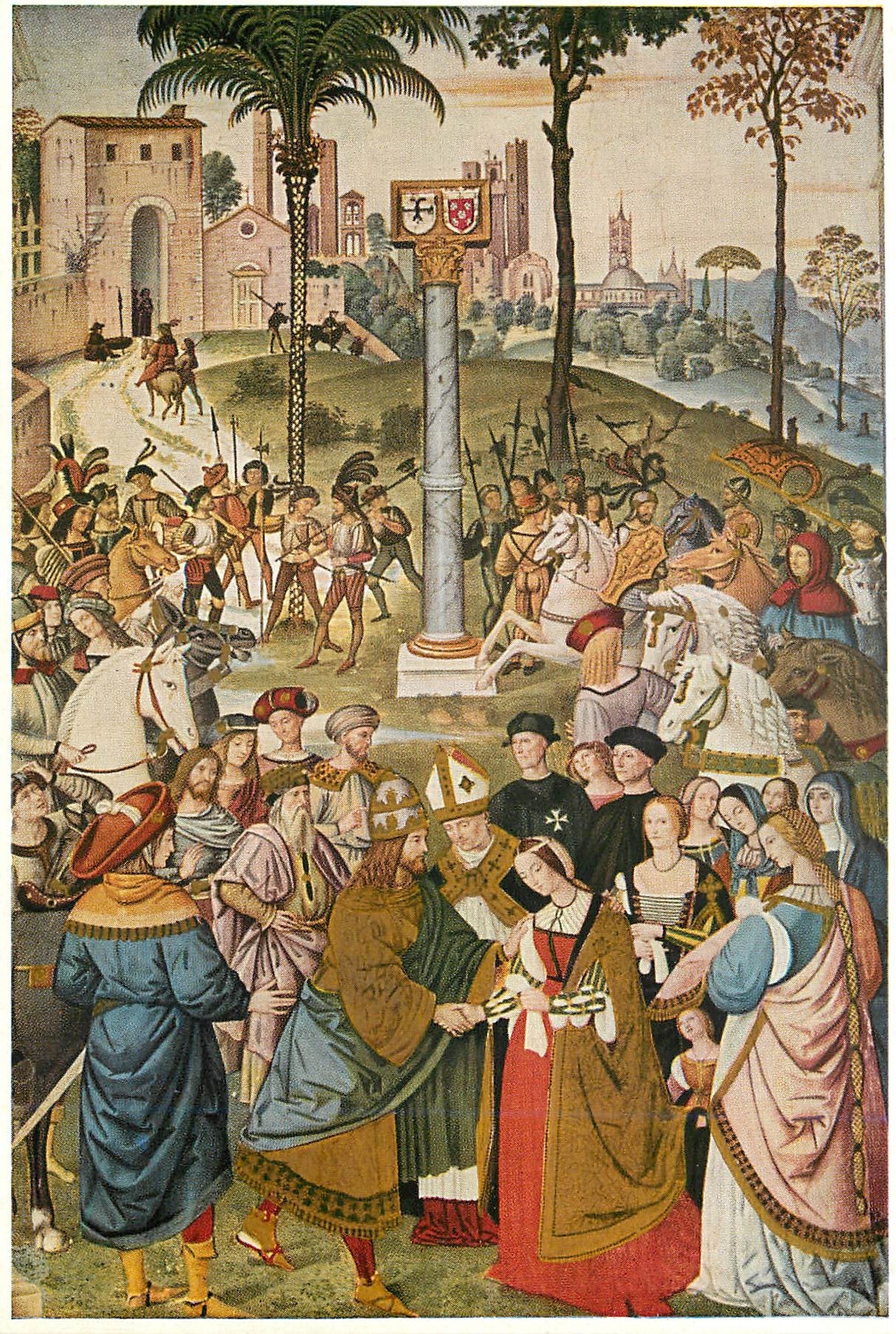 CPM Pinturicchio aeneas piccolomini presentant eleonore de portugal a frederic III