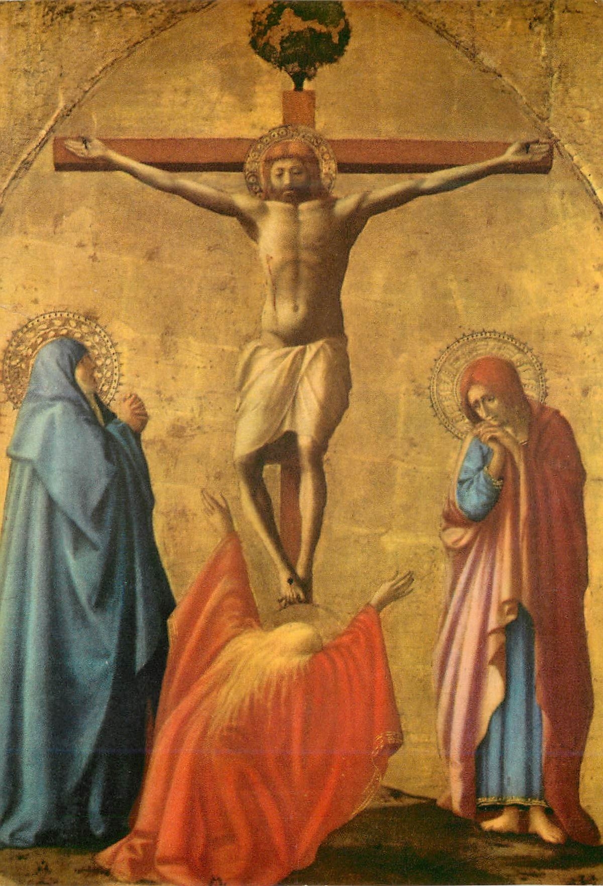 CPM Museo di capodimonte massaccio (1404 1428) crucifixion