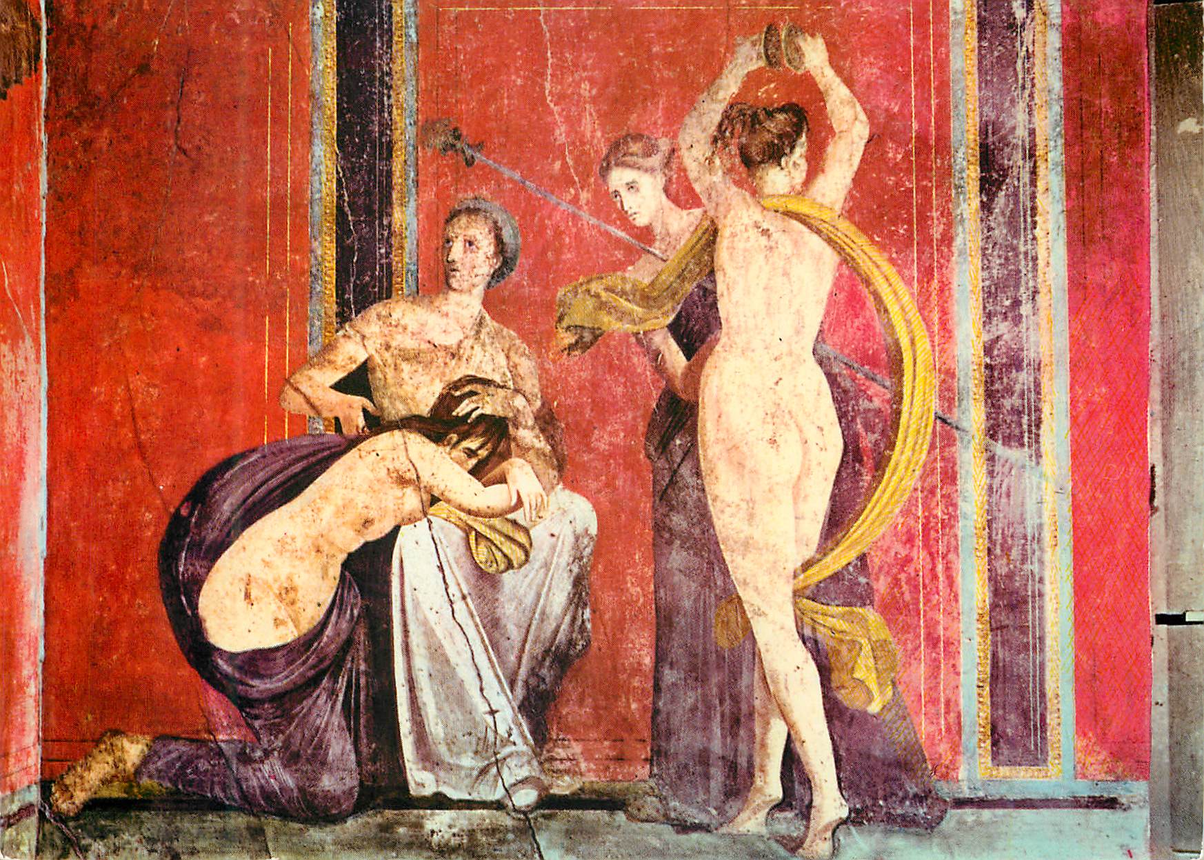 CPM Pompei villa dei misteri la flagellant et la bacchante