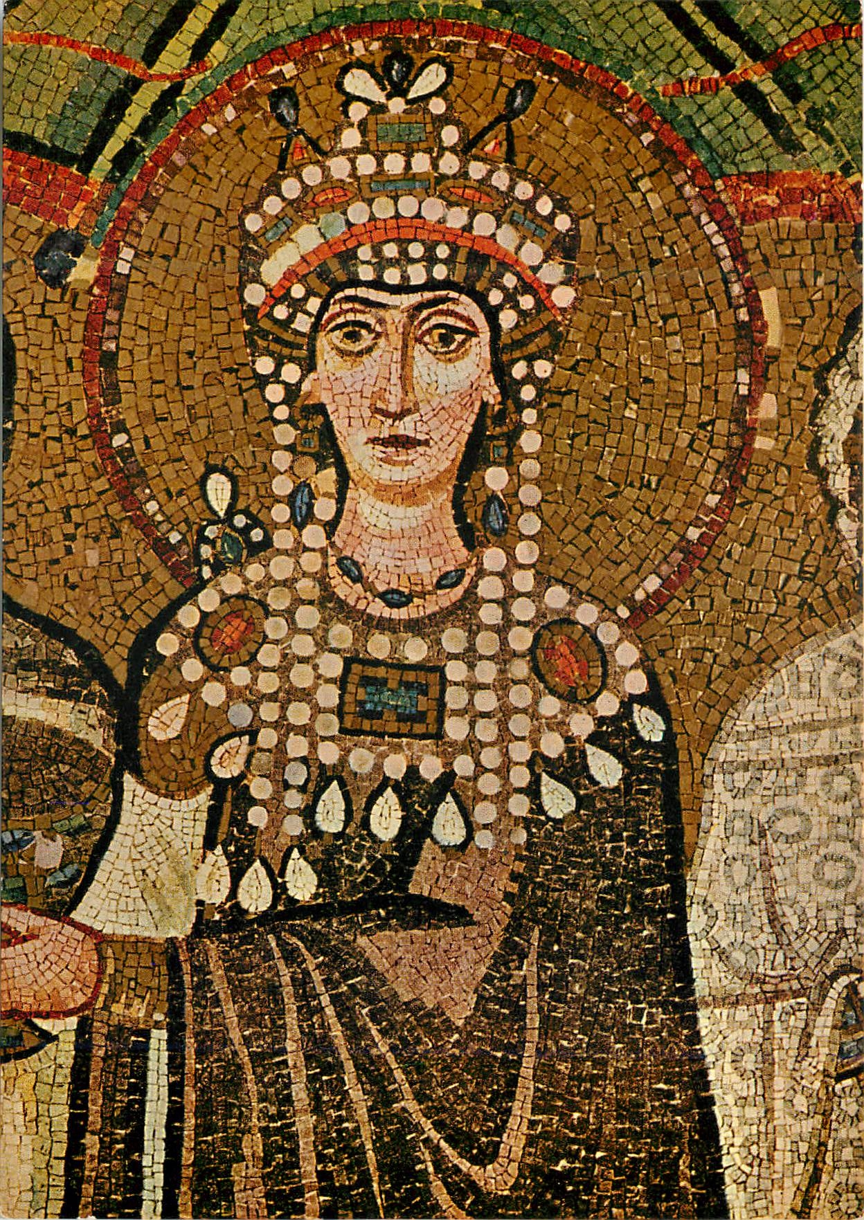 CPM Ravenna s vitale l'imperatrice theodore (VIe s)