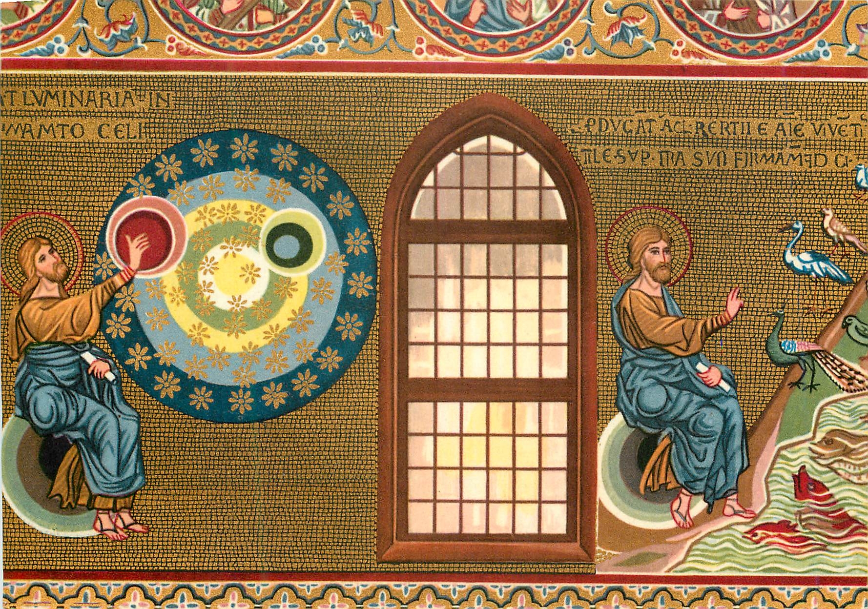 CPM Monreale creazione del mondo interieur du dome creation du monte mosaiques (XIIe s)