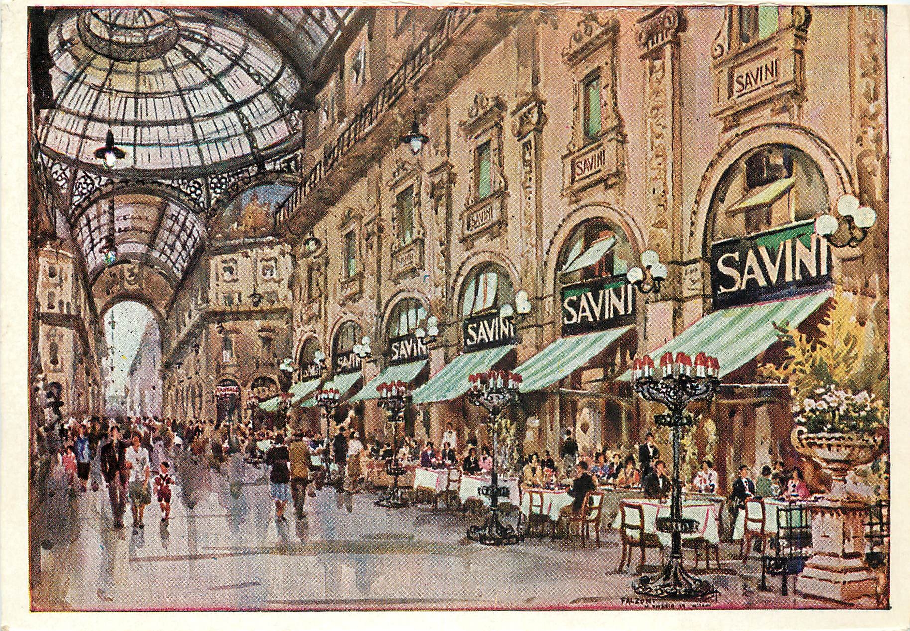 CPM Savini classico tistorante milanese milano galleria V E gerente comm a pozzi