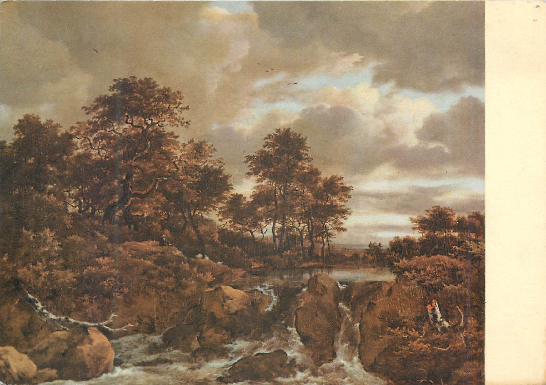 CPM Ruysdael (1625 1682) paysage firenze galleria degli uffizi