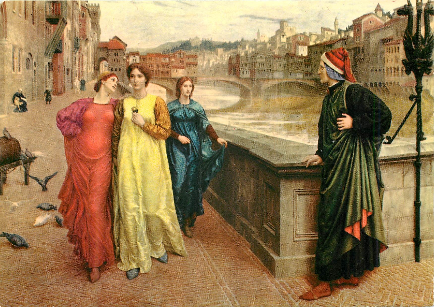 CPM sandro botticelli rencontre de dante avec beatrice