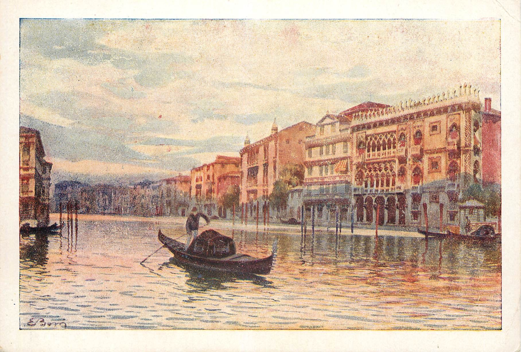 CPM Venezia canal grande ca d'oro