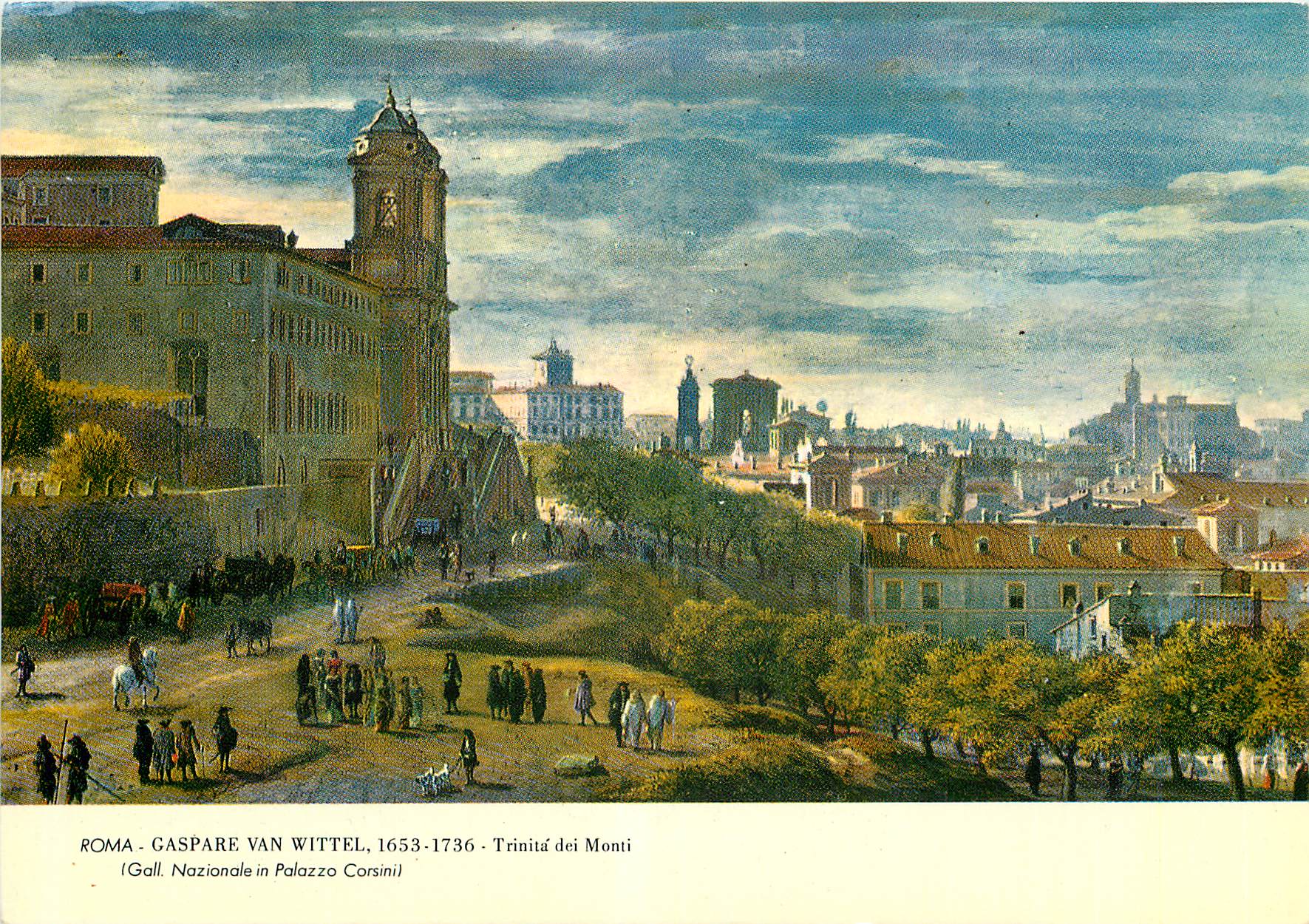 CPM Roma gaspare van wittel 1653 1736 trinita dei monti