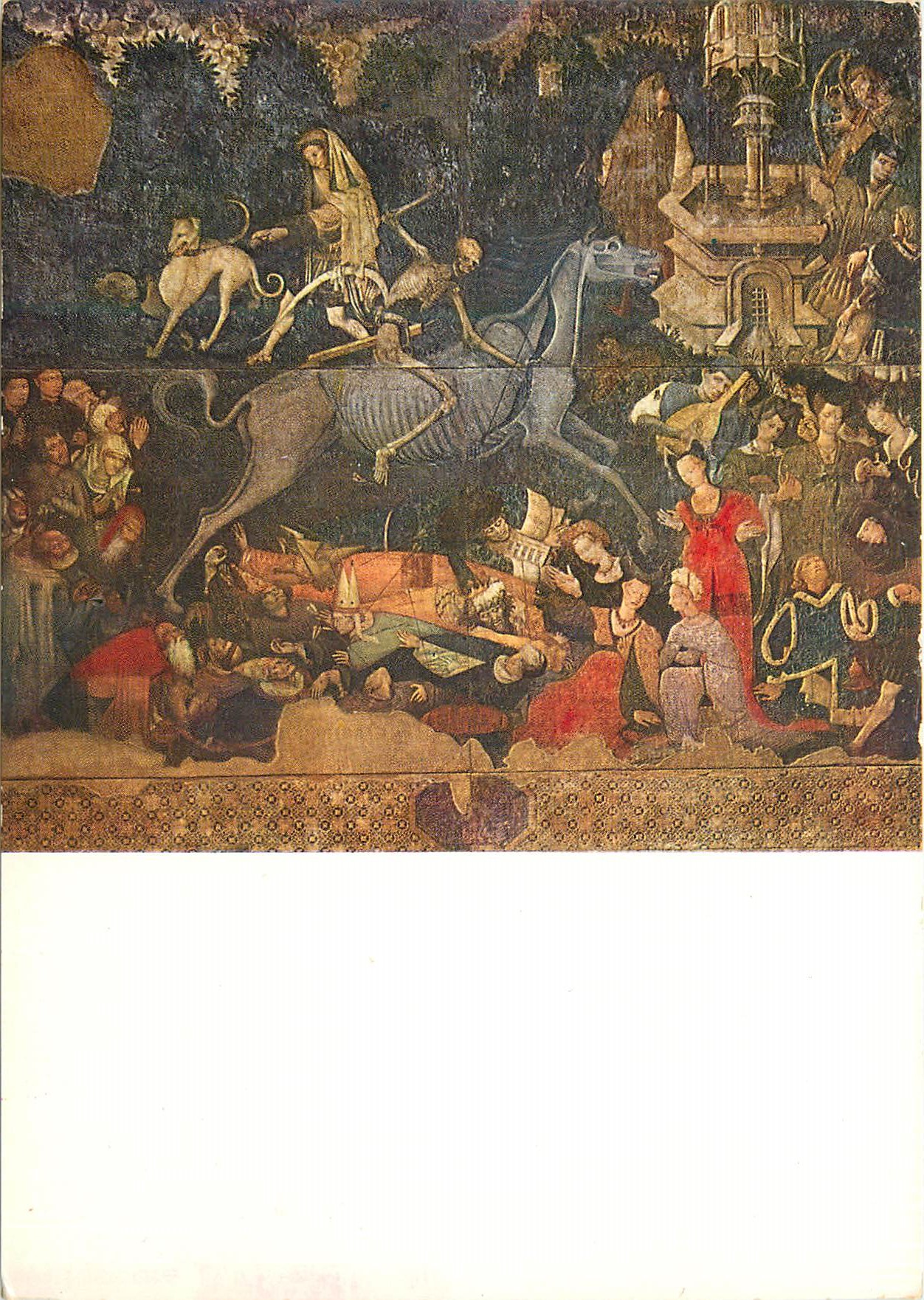 CPM Palermo galleria nazionale della sicilia ignoto a 1450 trionto deilla morte (affresco staccato)