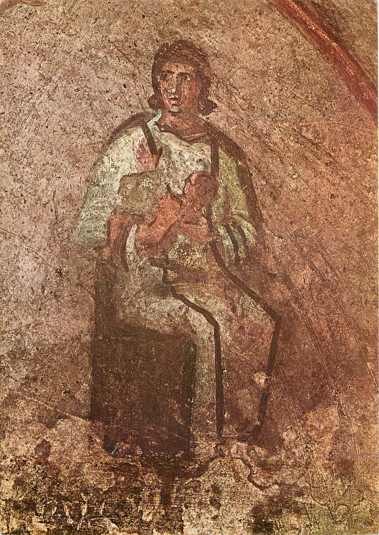 CPM Catacomba di priscilla cubicolo c d della velata particolare