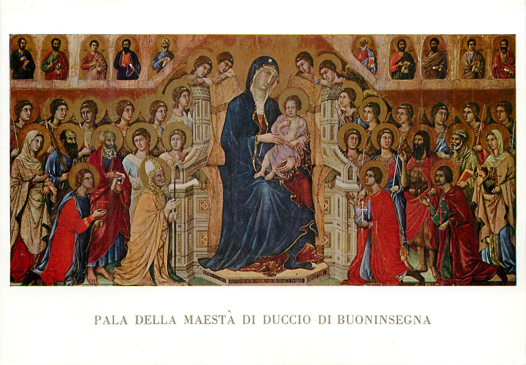 CPM Pala della maesta di duccio di buoninsegna