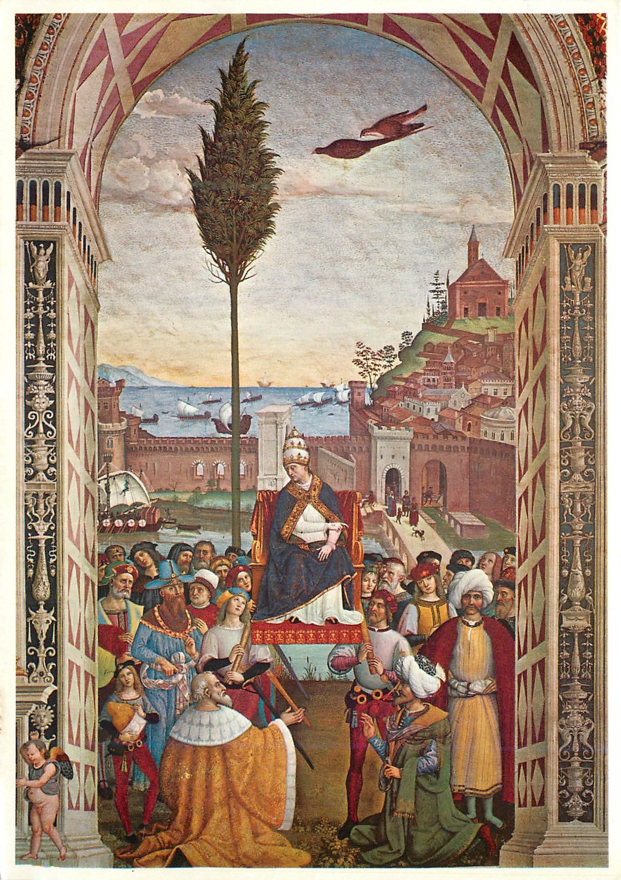 CPM Pinturicchio aeneas piccolomini arrives in ancona