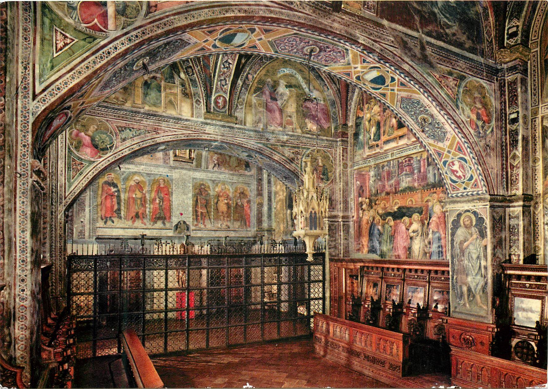 CPM Siena palazzo publico la cappella effrescats da taddeo di bartolo nel 1414