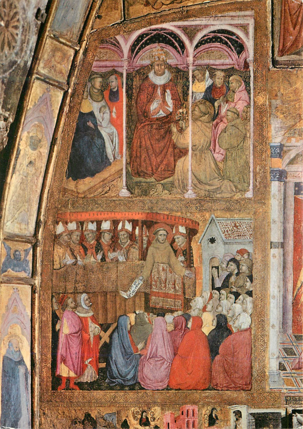 CPM Basilique patriarvale polyptyque de pretre ilario de viterbo (1393) detail