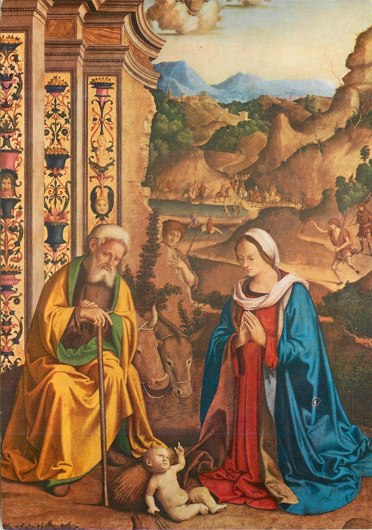 CPM Palmezzano adoration de l'enfant