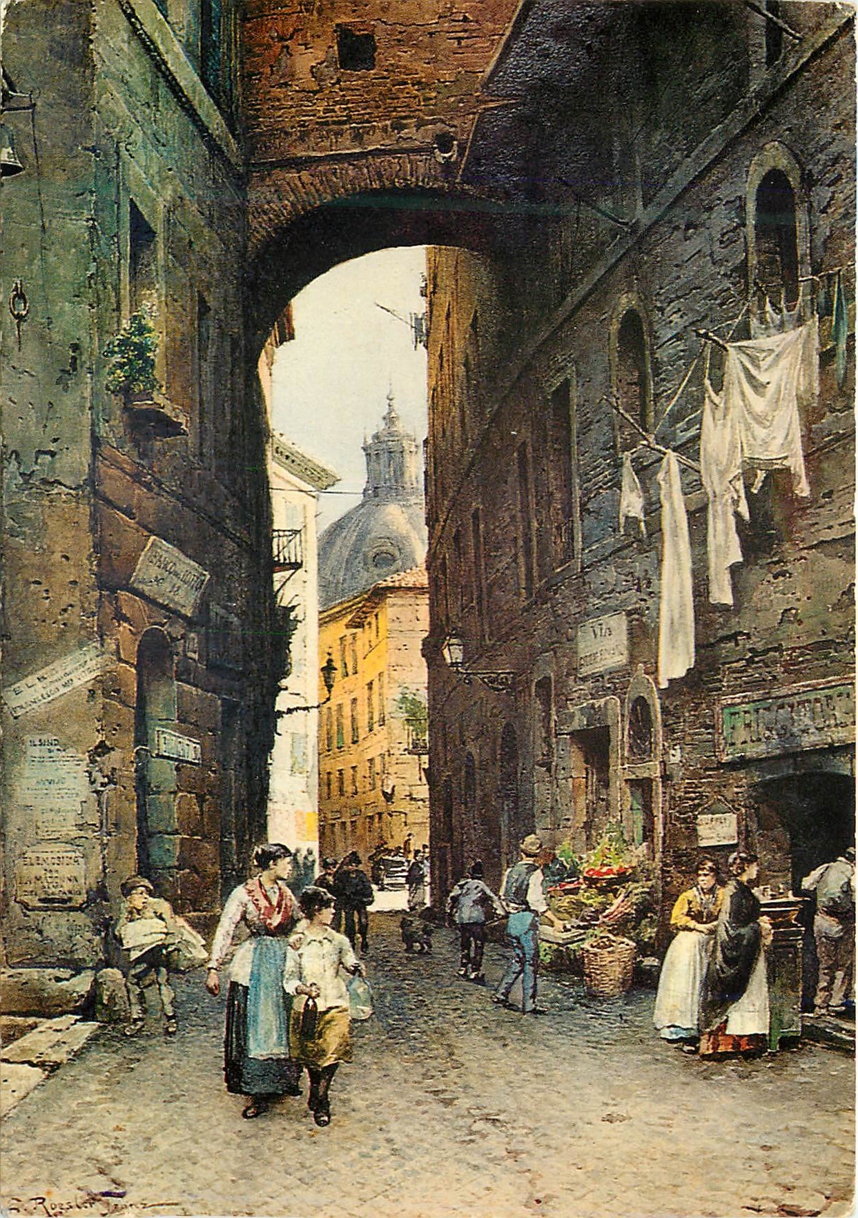 CPM Roma sparita di e roester franz (1845 1907) vue guillo romano museo di roma