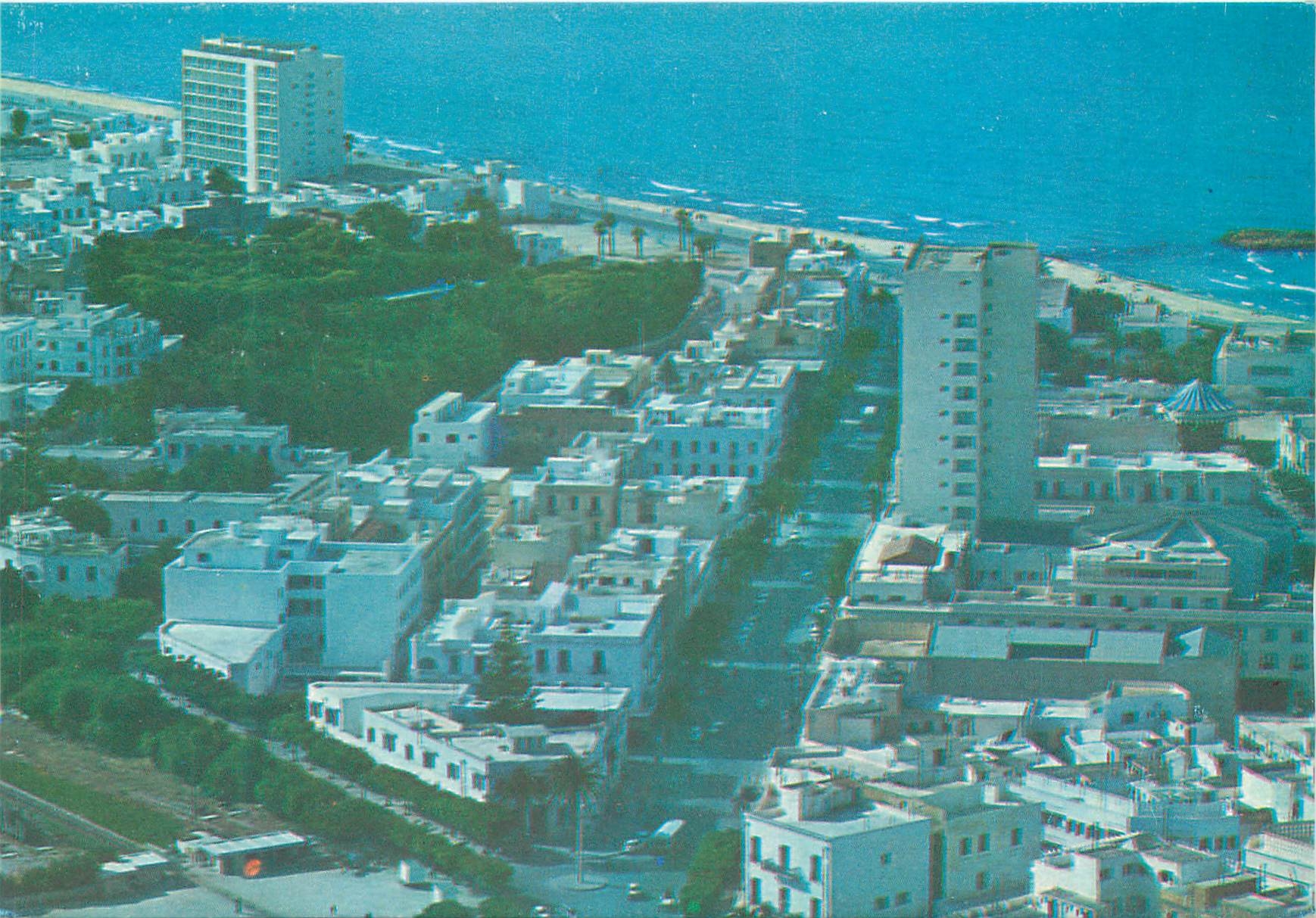 CPM Tunisie sousse avenue bourguiba et plage boujaafar