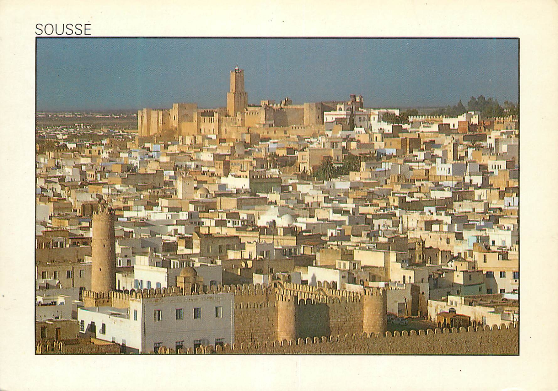 CPM Sousse (tunisie) vue sur la medina et les remparts
