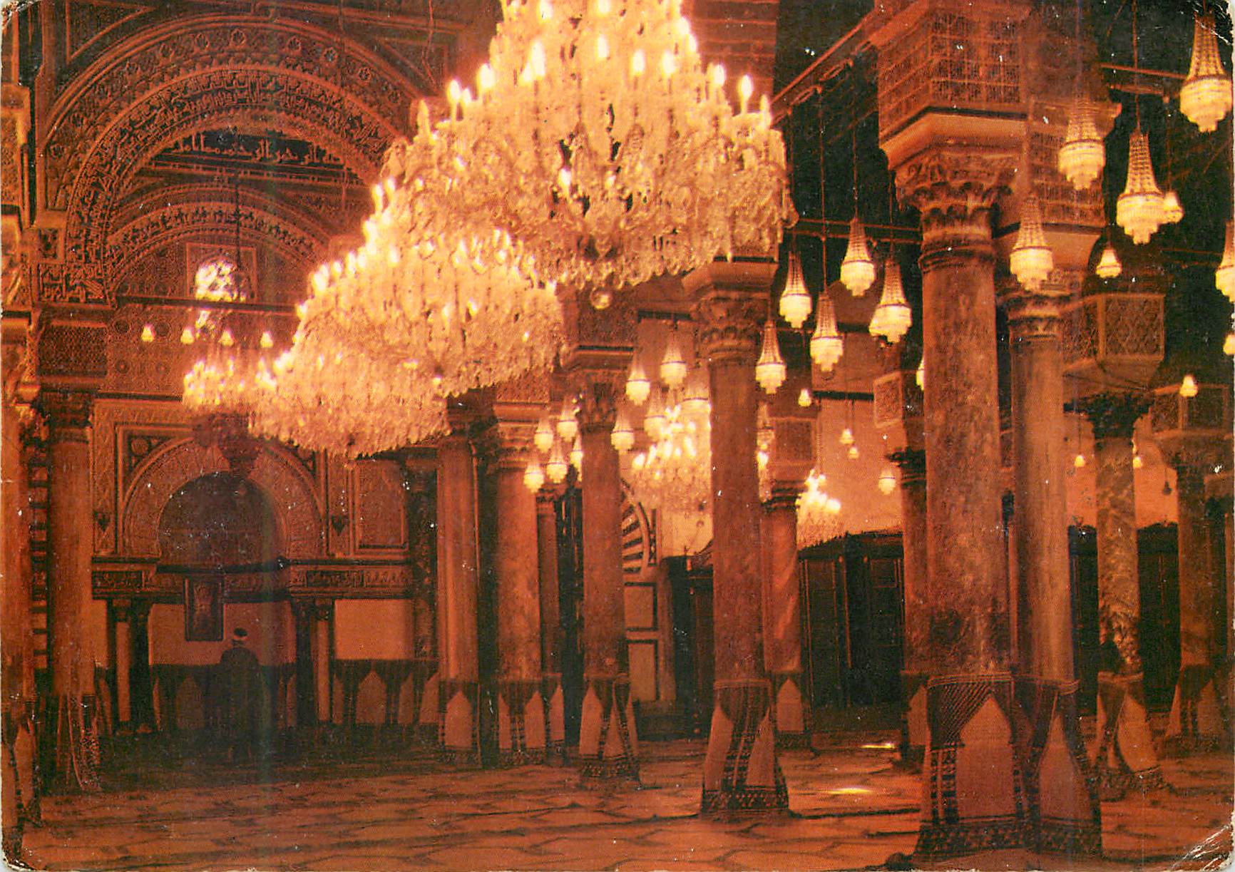 CPM Tunis mosquee de la zitouna vue interieure