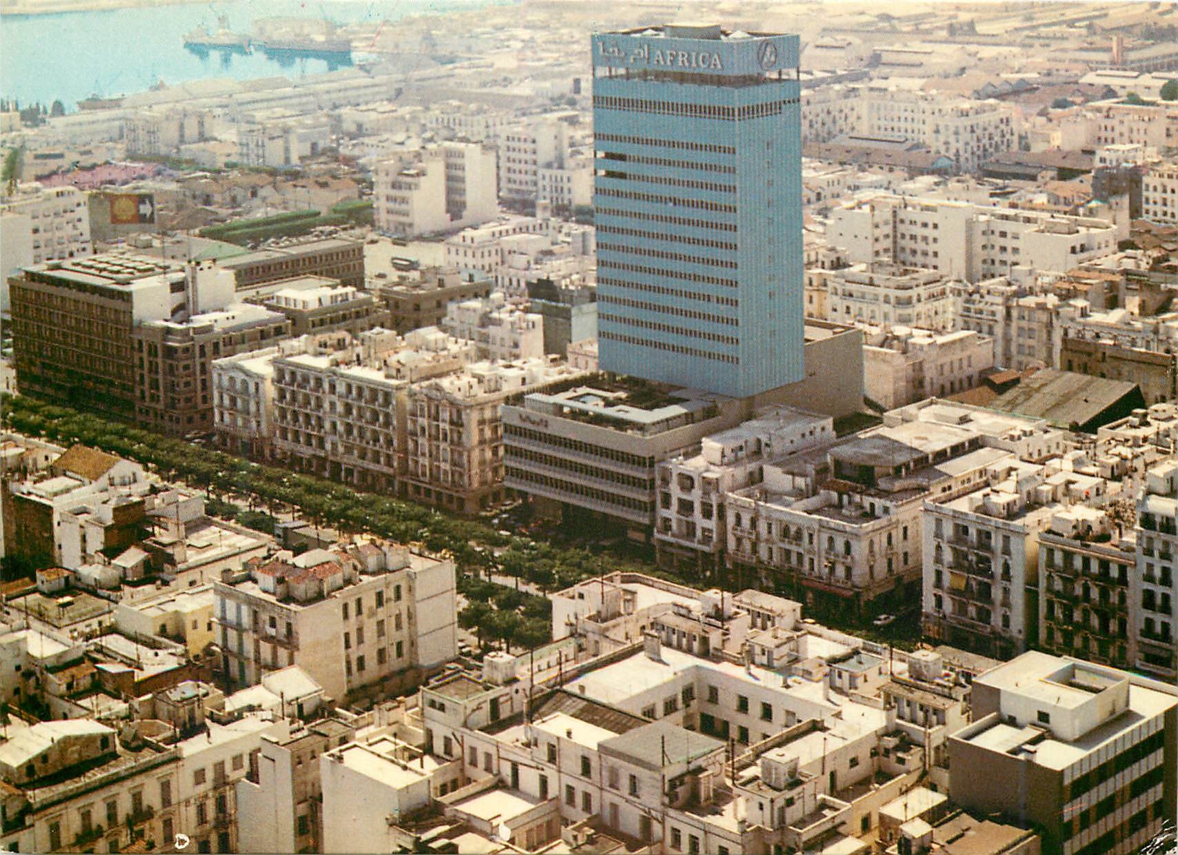 CPM Tunis vue aerienne de la ville moderne