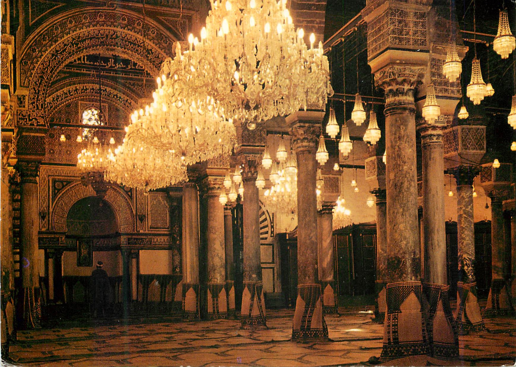 CPM Tunis mosquee de la zitouna vue interieure