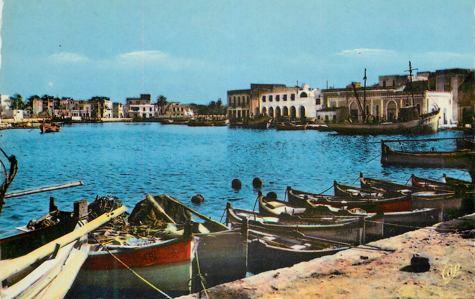CPM Bizerte le vieux port Bateaux