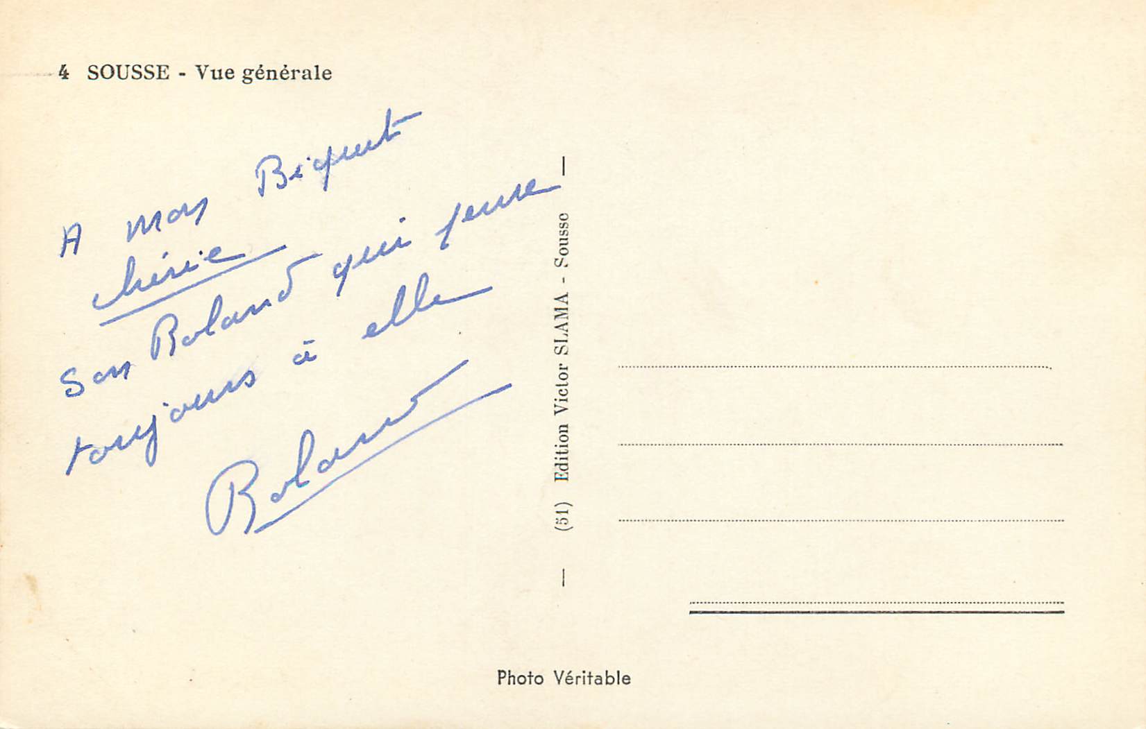 CPM Sousse vue generale — Rückseite