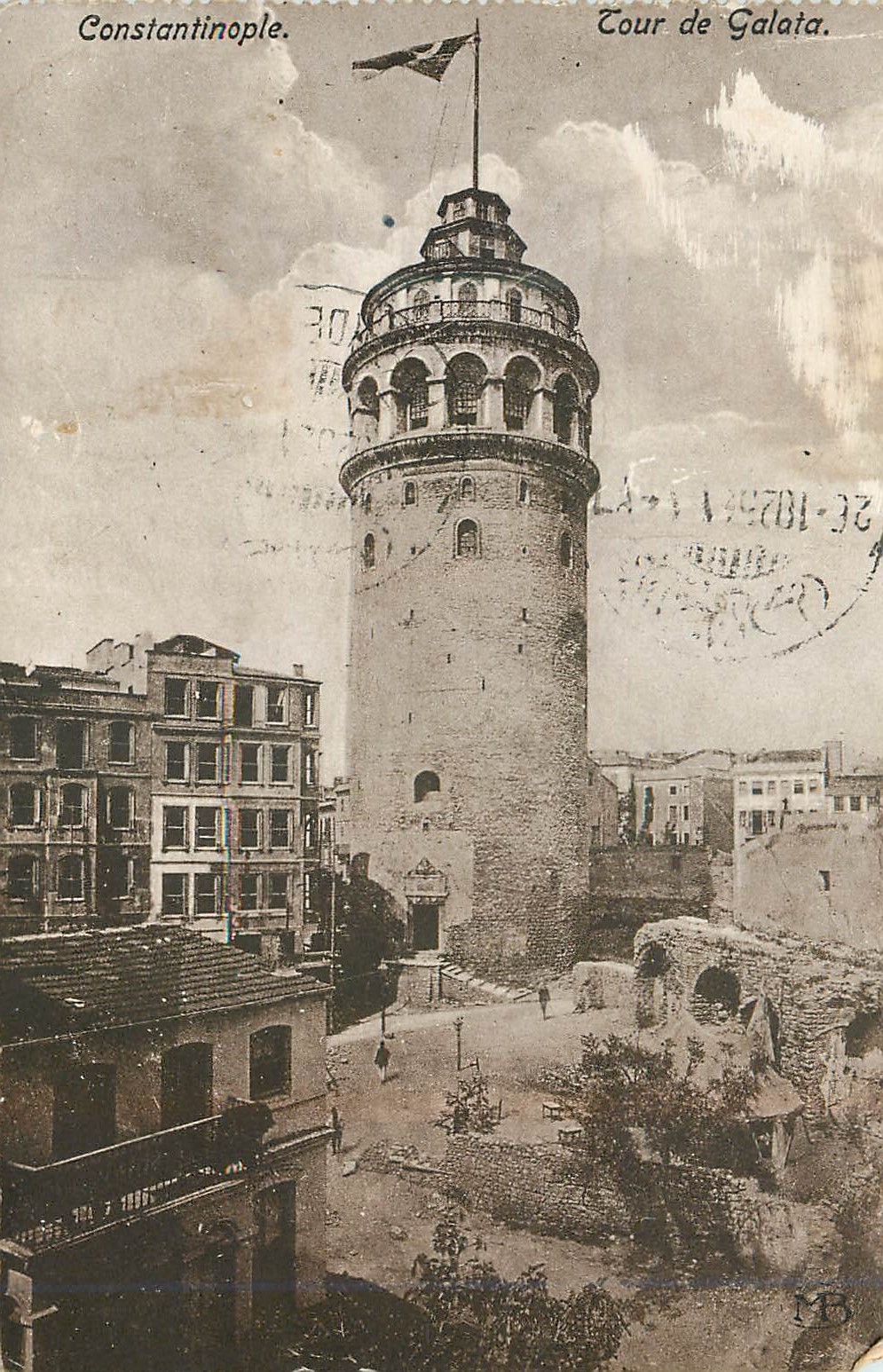 CPA Constantinople tour de galata
