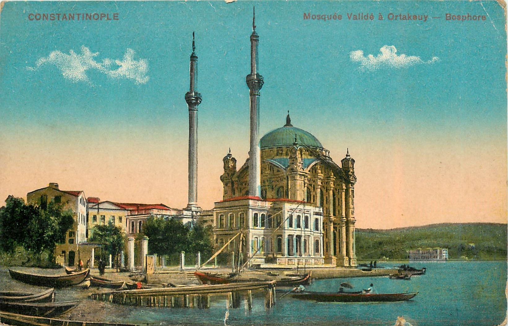 CPA Constantinople mosquee vallee a ortakauy bosphore