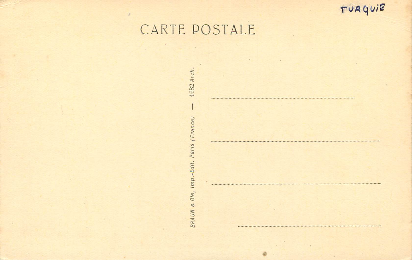 CPA Constantinople art byzantin sainte sophie — Verso