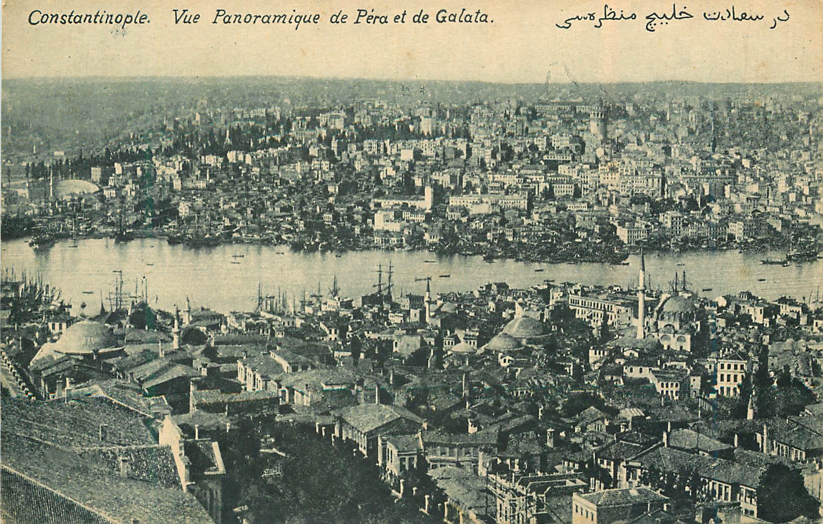 CPA Constantinople vue panoramique de pera et de galata