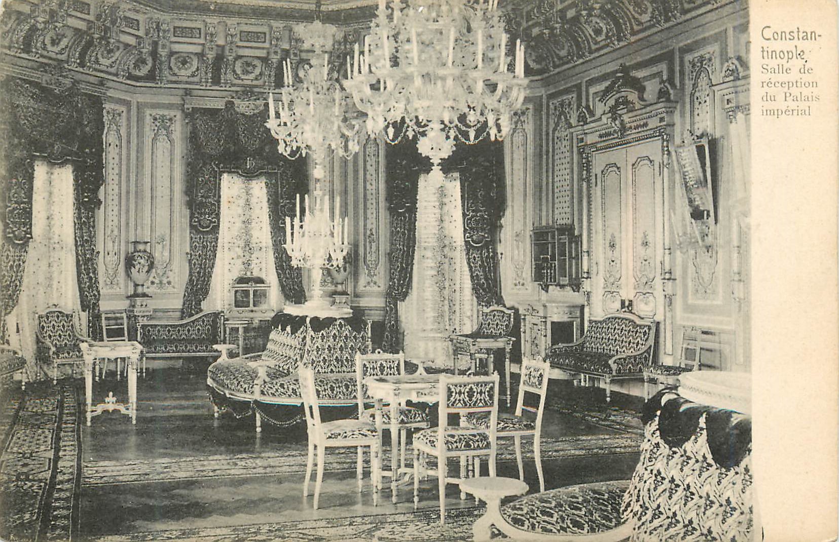CPA Constantinople salle a manger du palais imperial