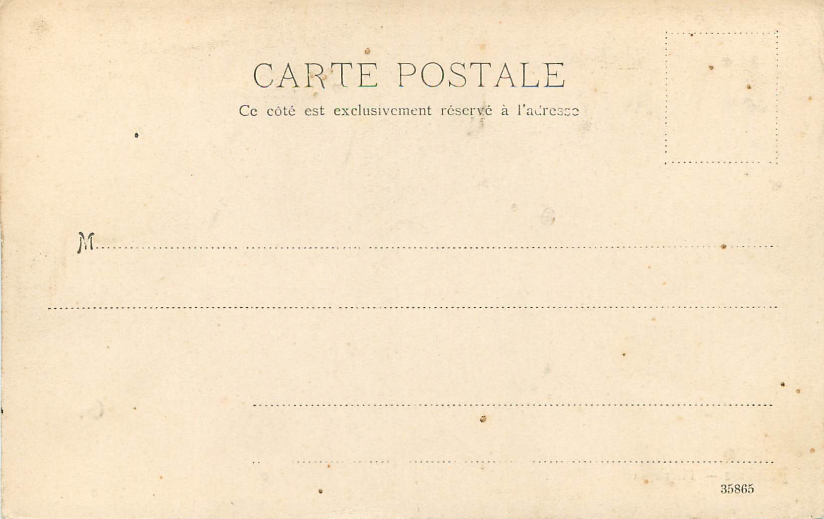 CPA Bosphore therapia — Verso