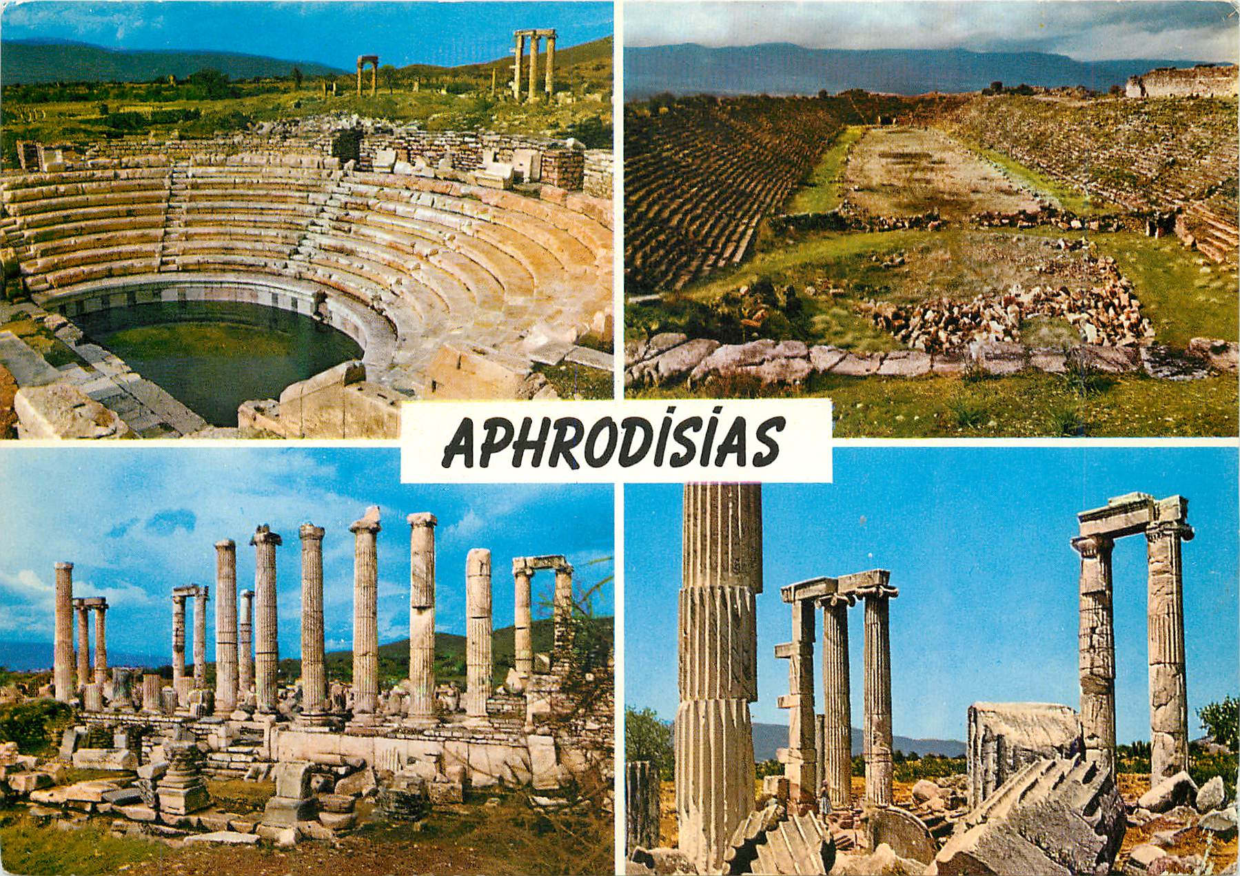 CPM Turkey aydin kuyucak views from the ruins of aphrodisias