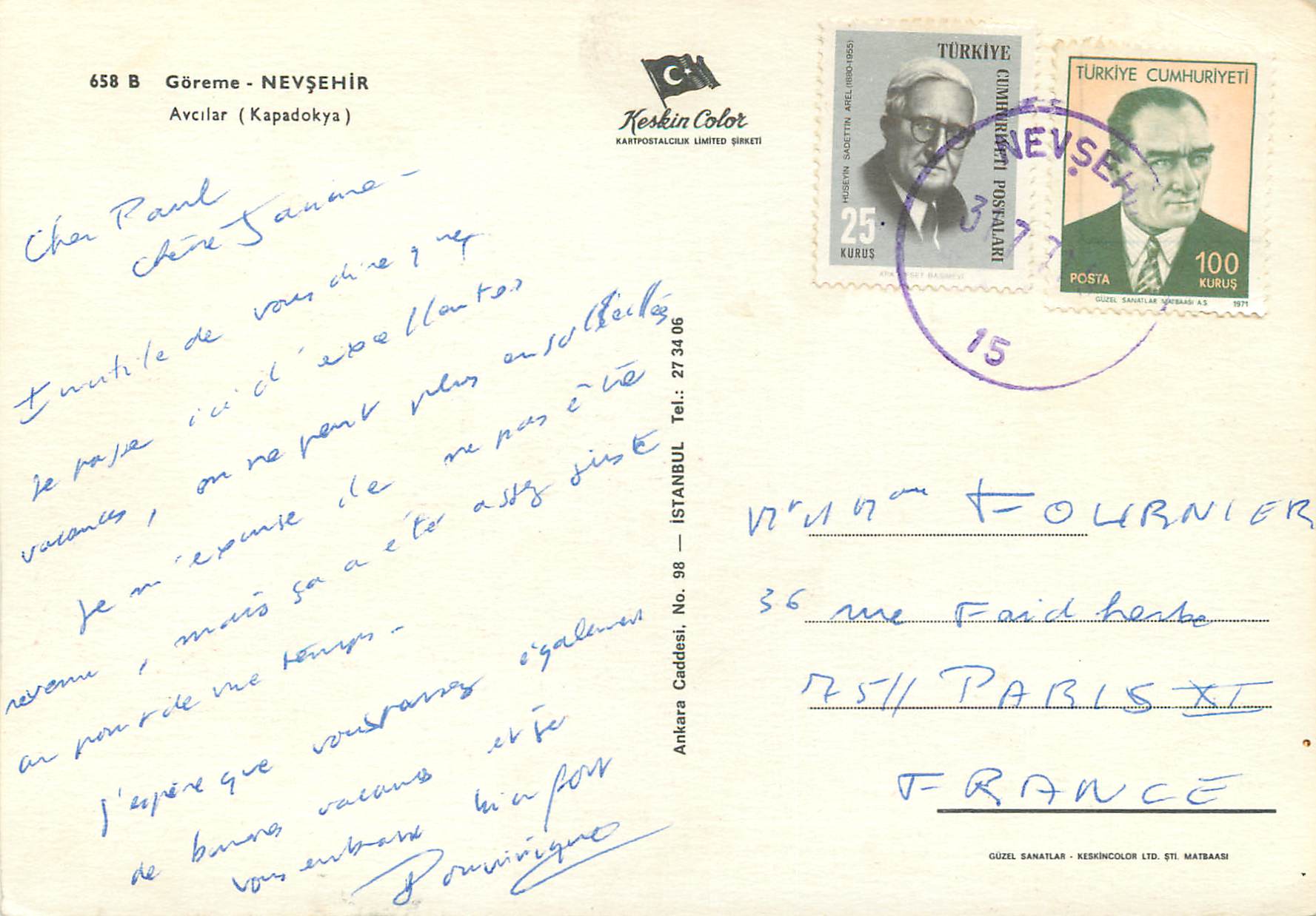 CPM Gorene neysehir avcilar (kapadokya) — Verso